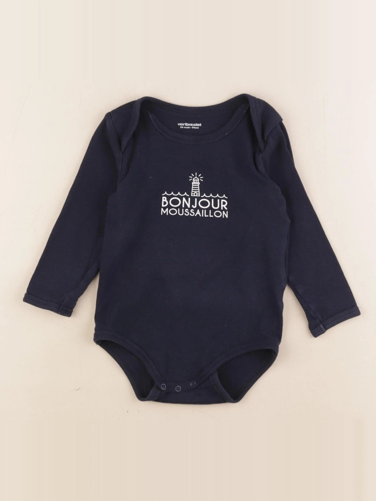 Vertbaudet - body bleu - 36 mois