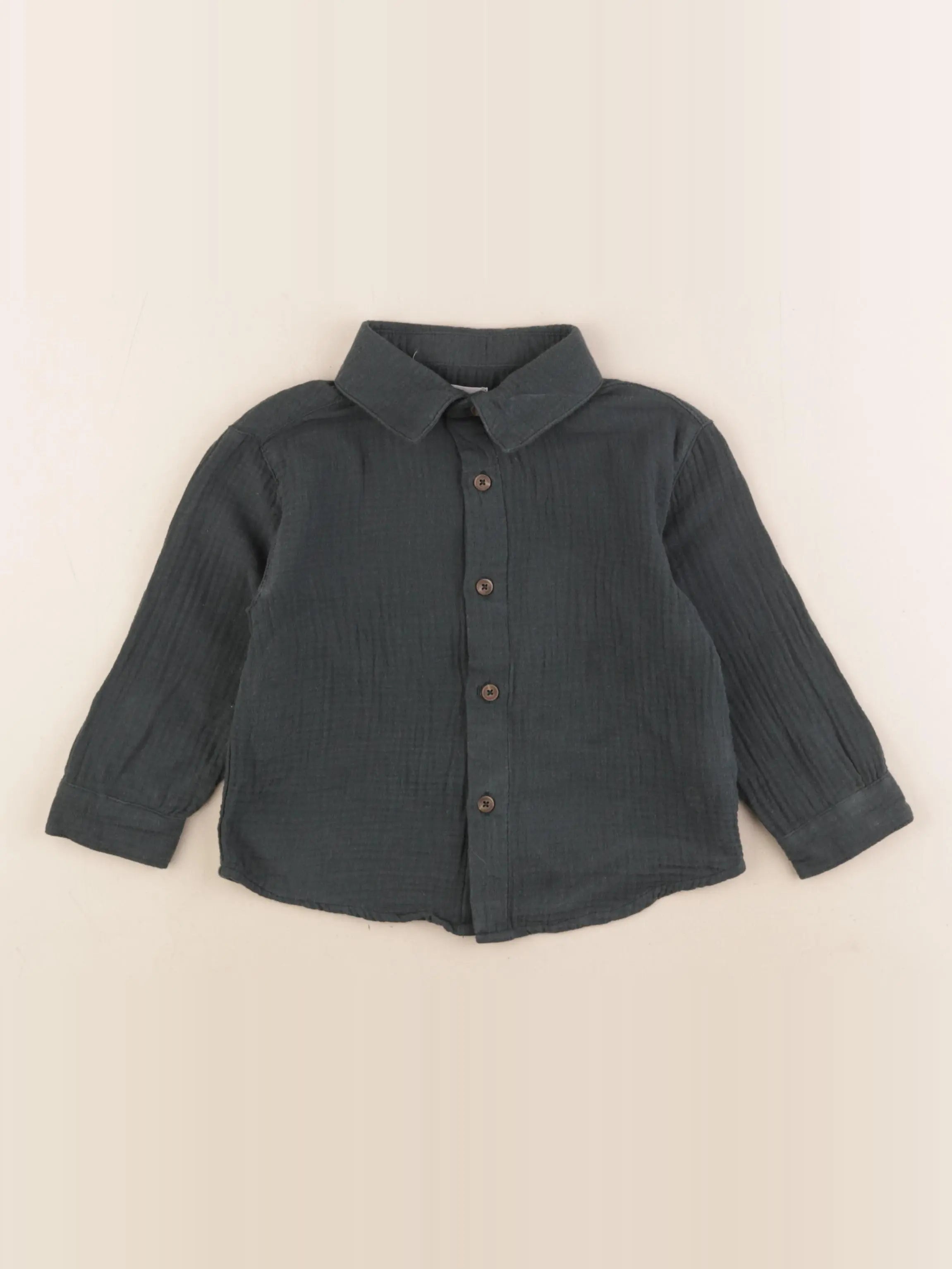 Vertbaudet - chemise vert - 3 ans