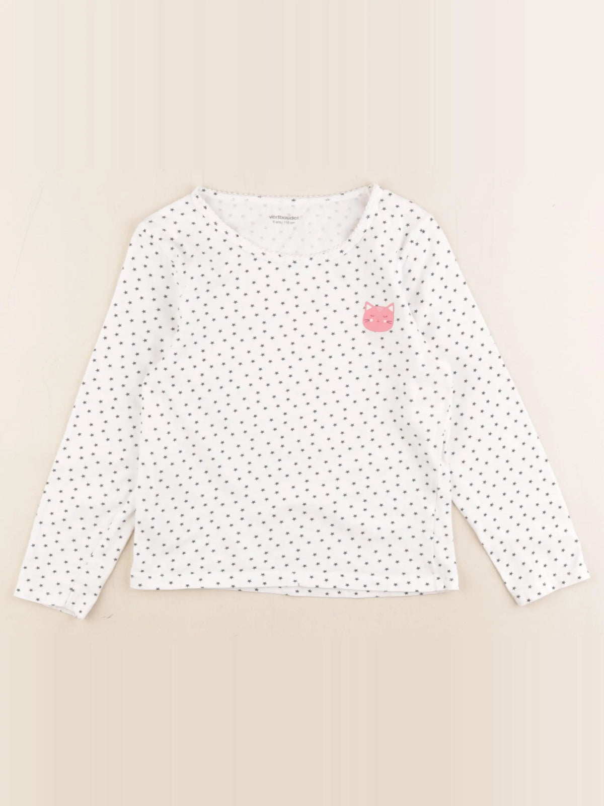 Vertbaudet - maillot de corps blanc - 6 ans