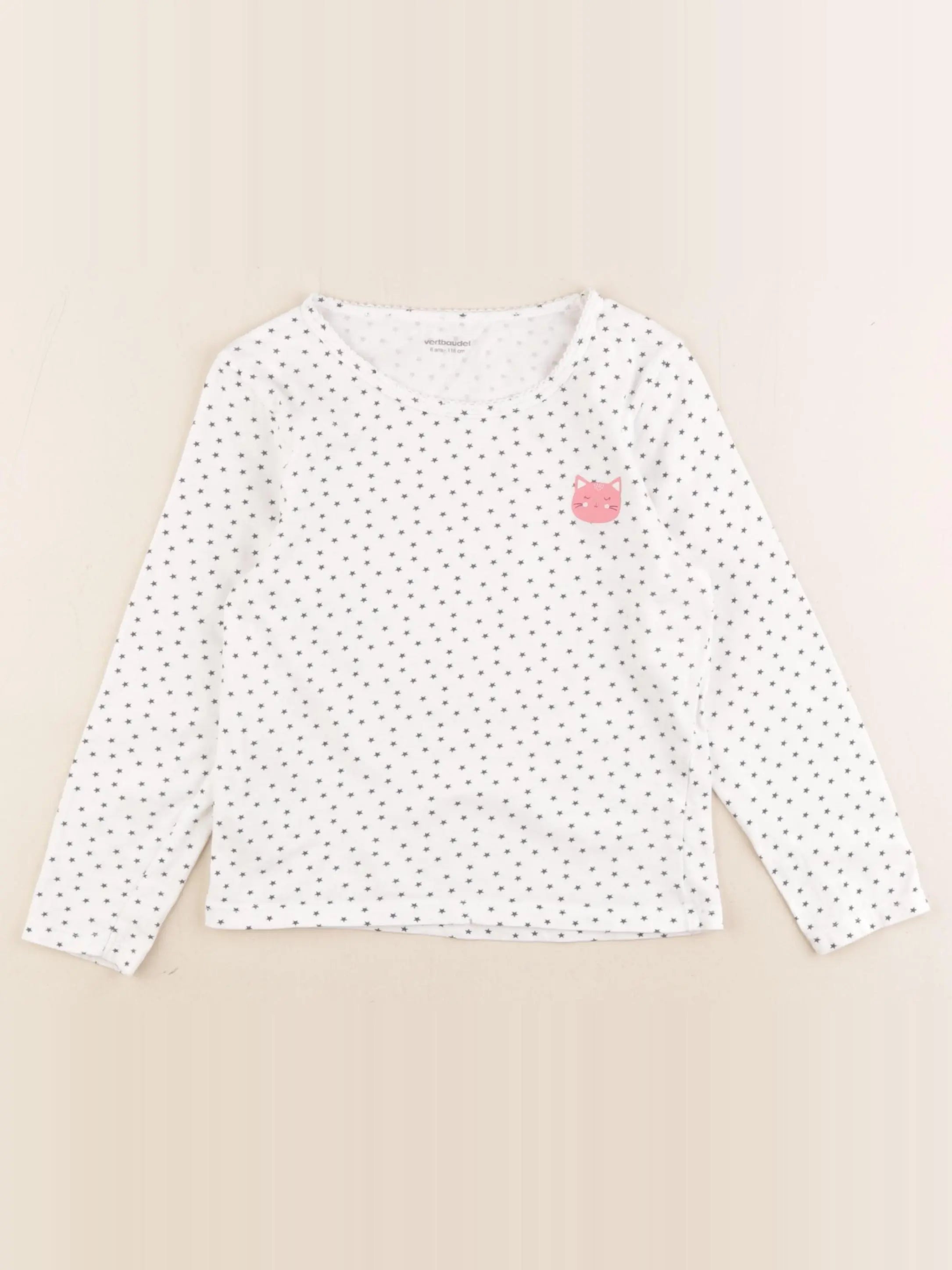Vertbaudet - maillot de corps blanc - 6 ans