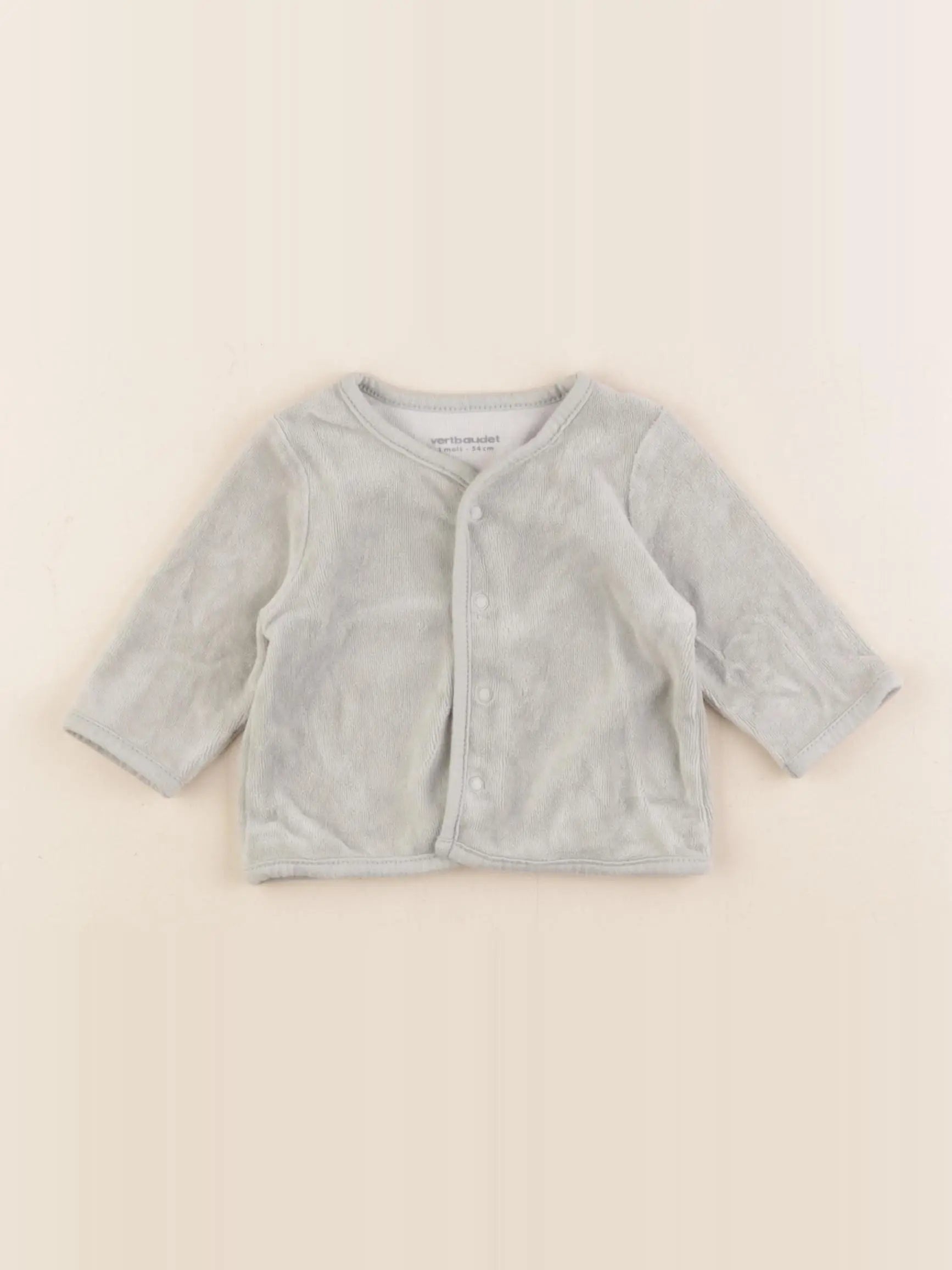 Vertbaudet - sweat vert - 1 mois