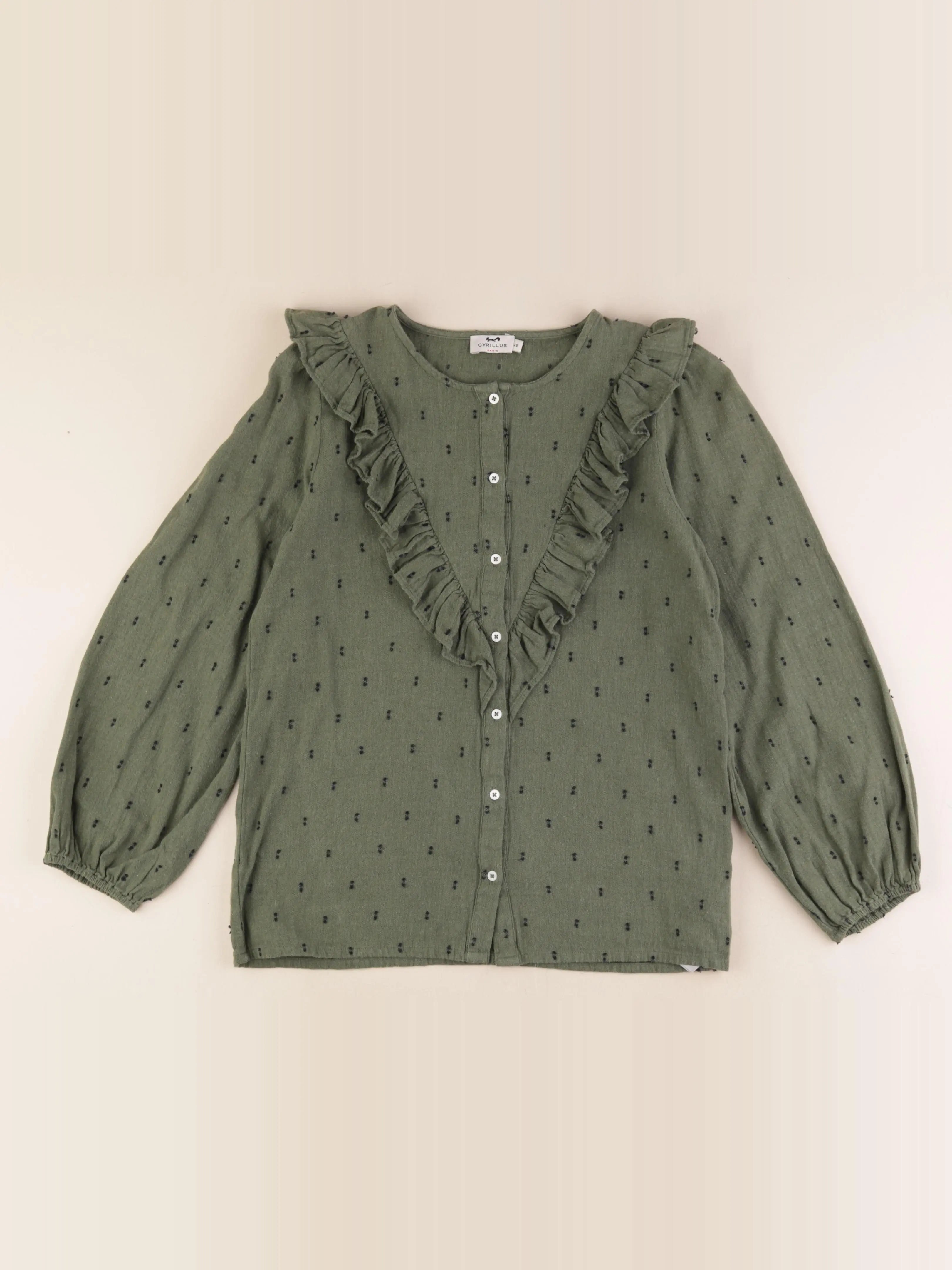 Cyrillus - blouse vert - 12 ans