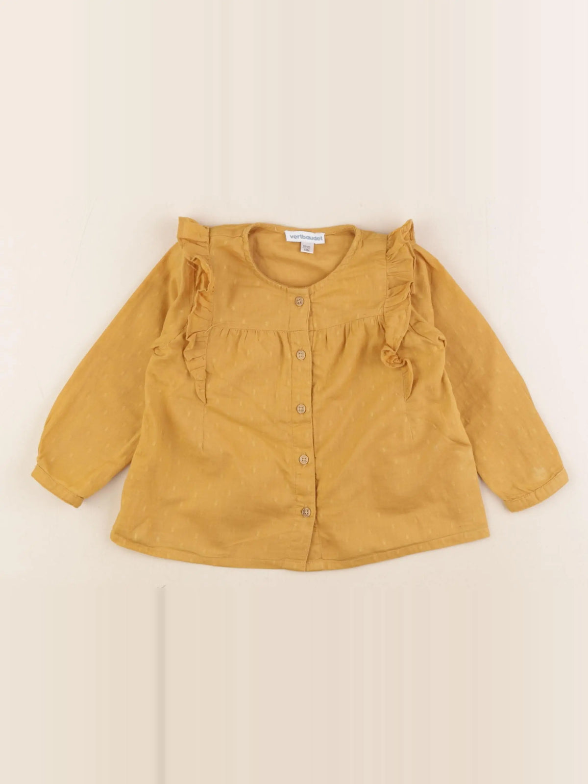 Vertbaudet - blouse jaune - 18 mois