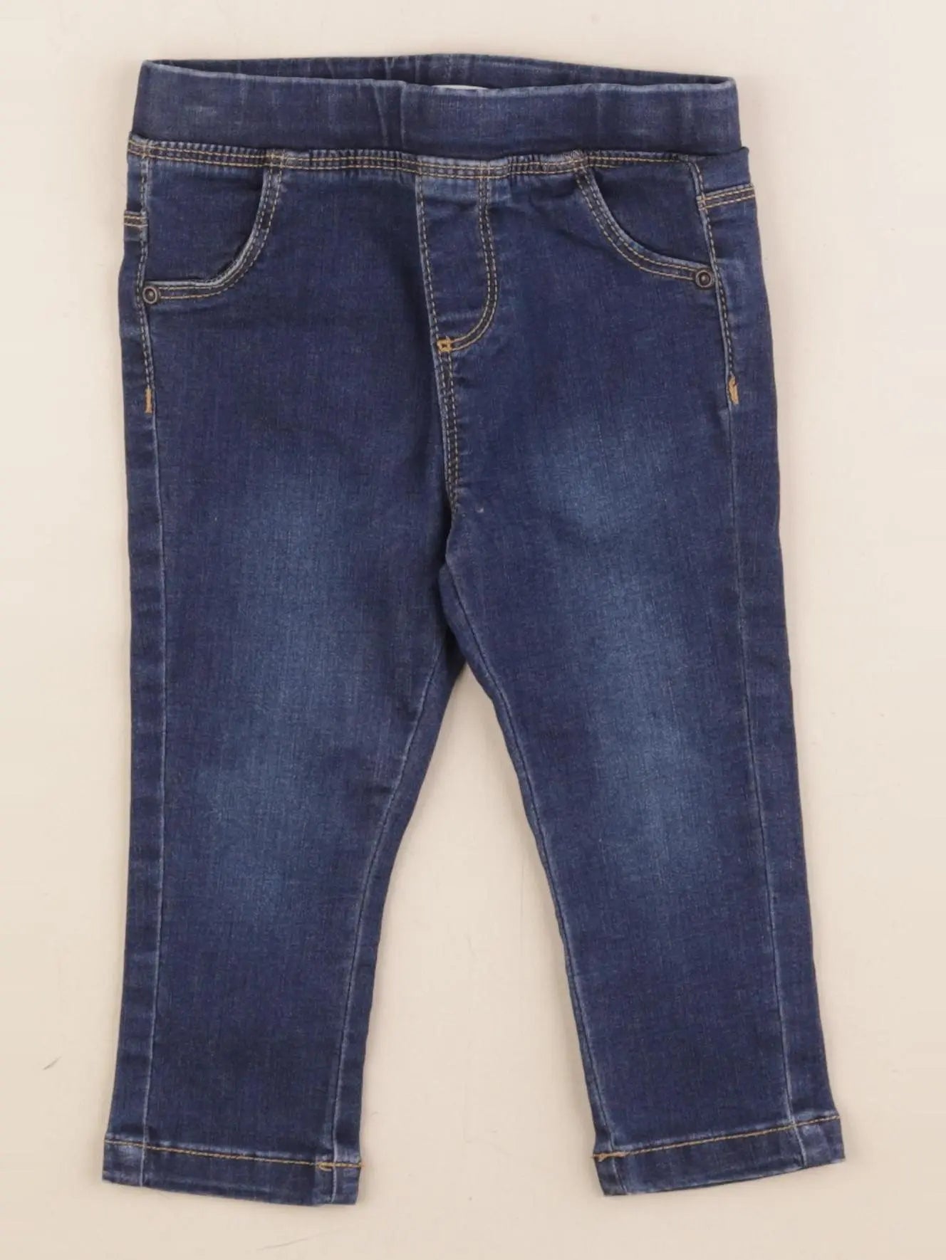 Vertbaudet - jegging bleu - 18 mois