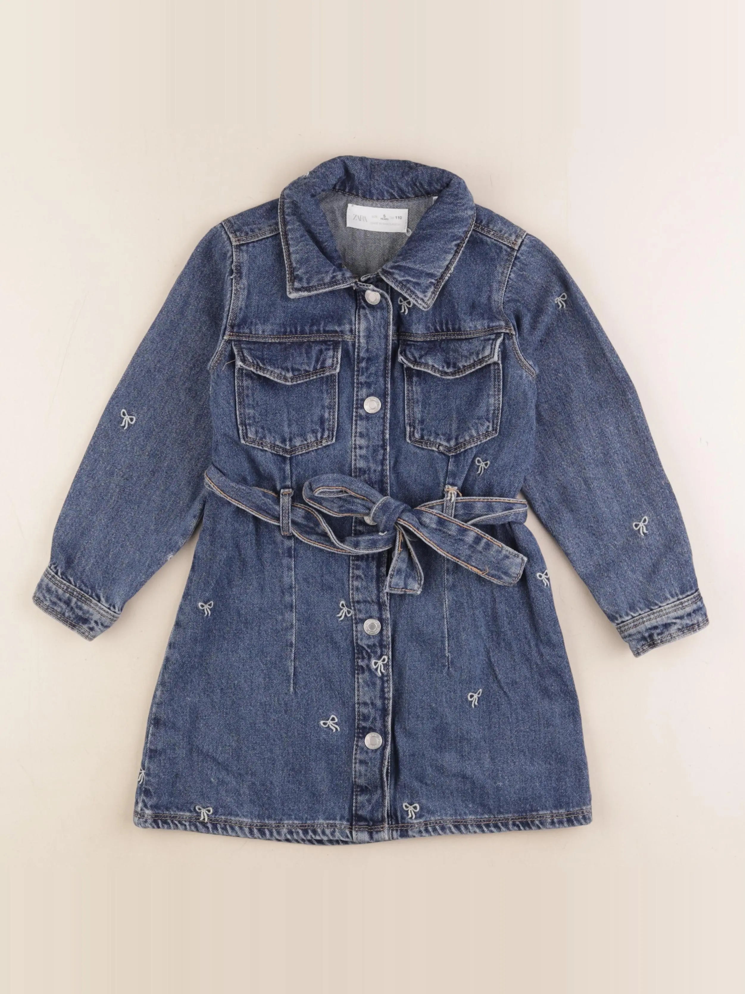 Zara - robe bleu - 5 ans