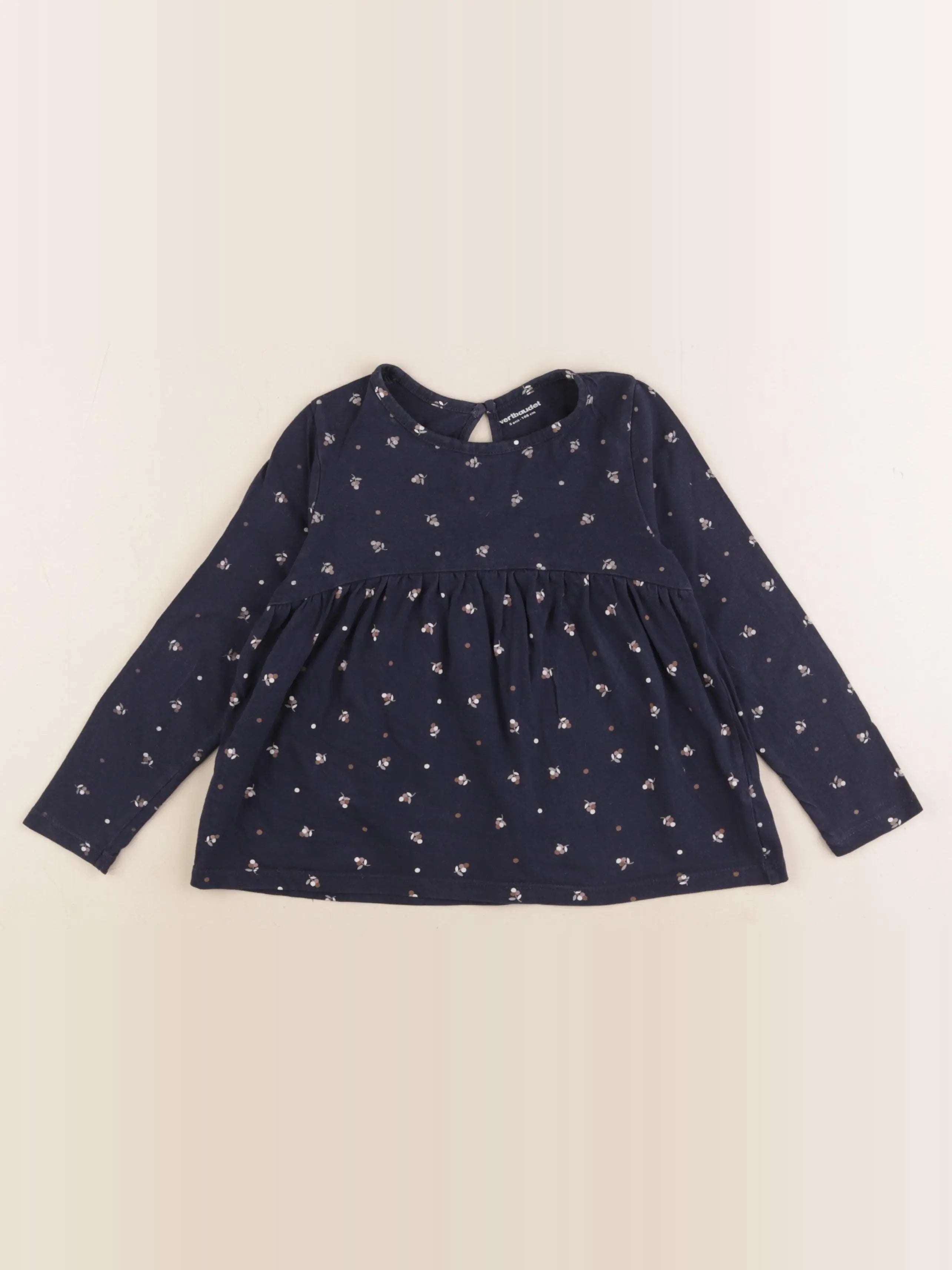 Vertbaudet - tee-shirt bleu - 5 ans