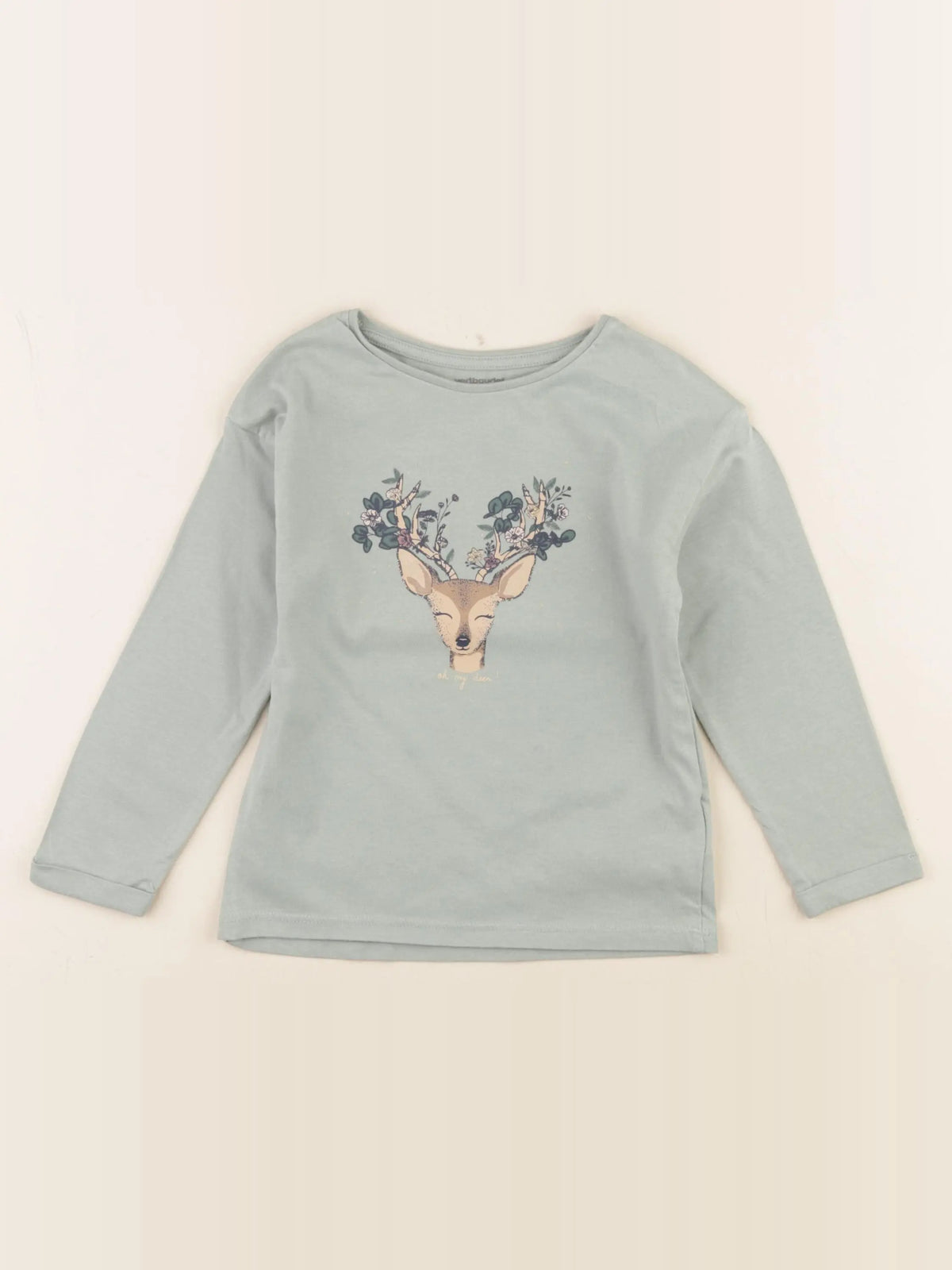 Vertbaudet - tee-shirt vert - 4 ans
