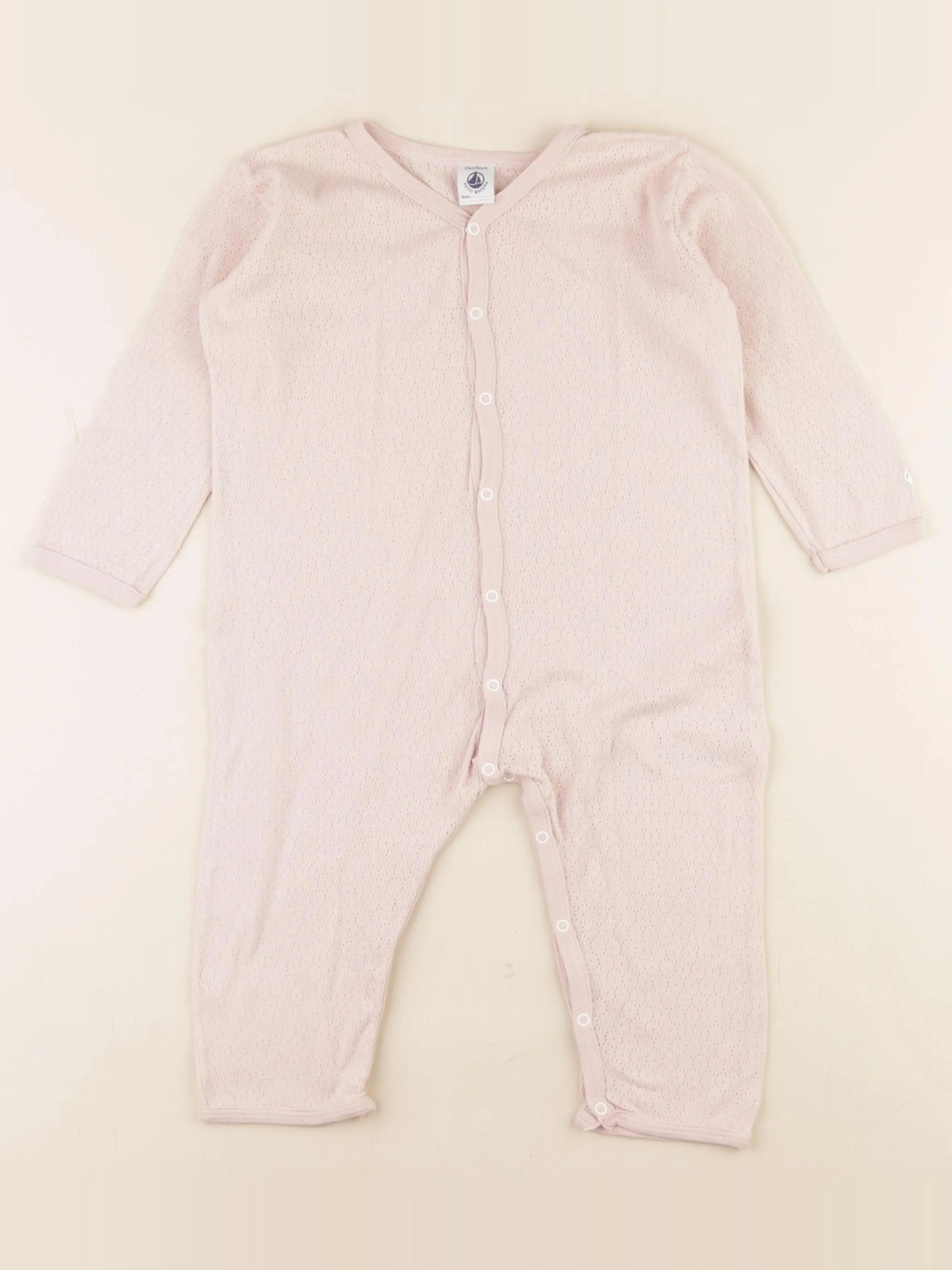 Petit Bateau - pyjama coton rose - 24 mois