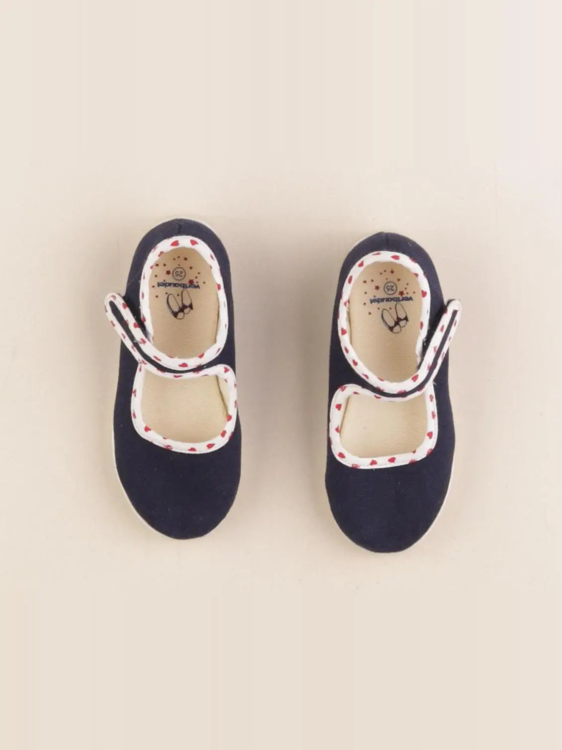 Vertbaudet - chaussons bleu - pointure 25
