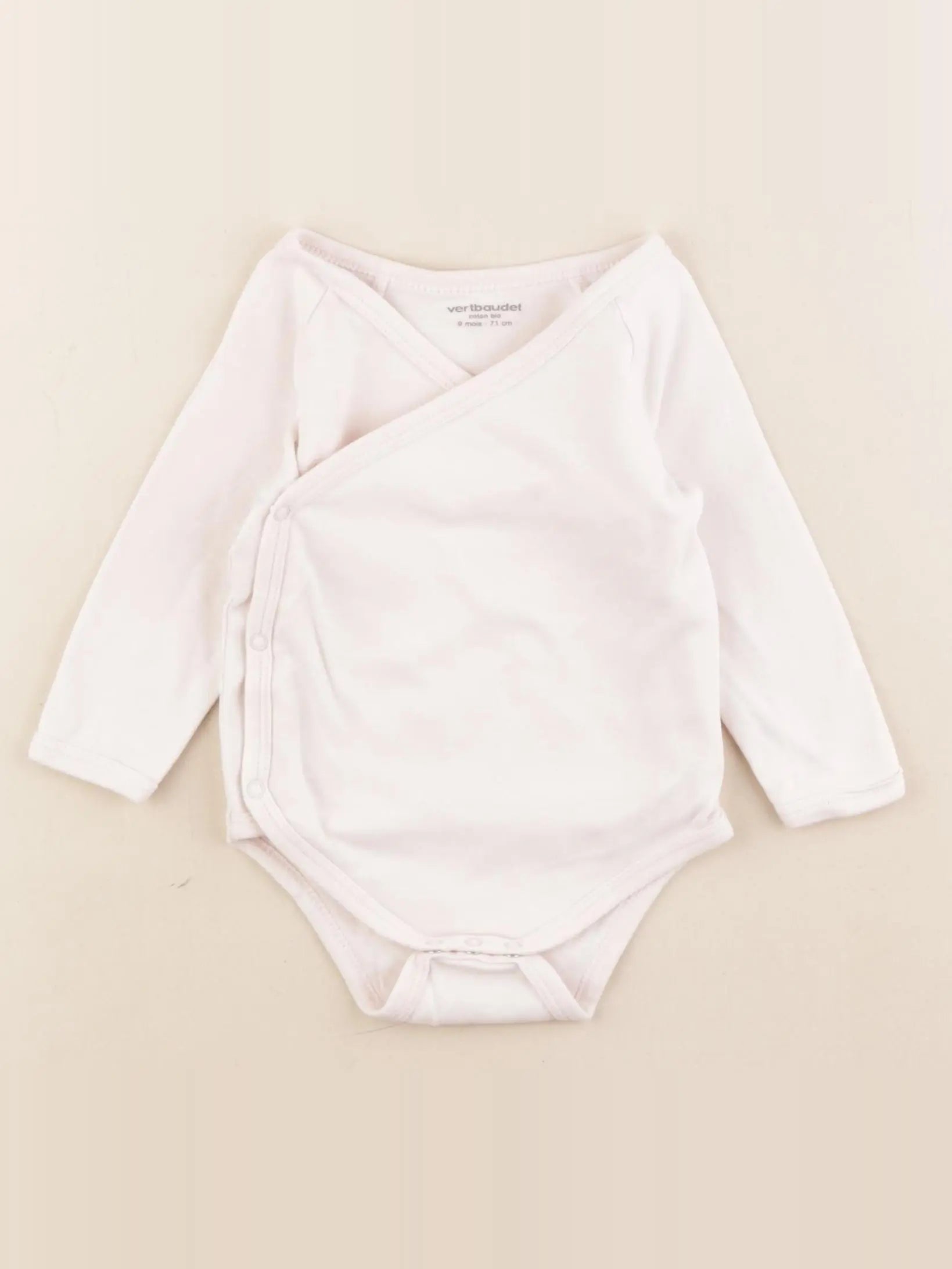 Vertbaudet - body rose - 9 mois