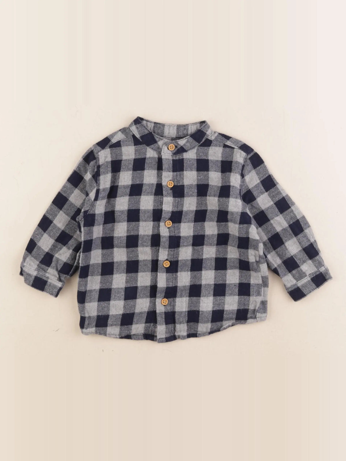 Boutchou - chemise bleu - 6 mois