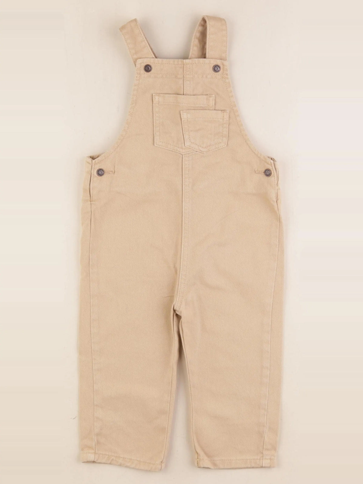 Vertbaudet - salopette beige - 24 mois