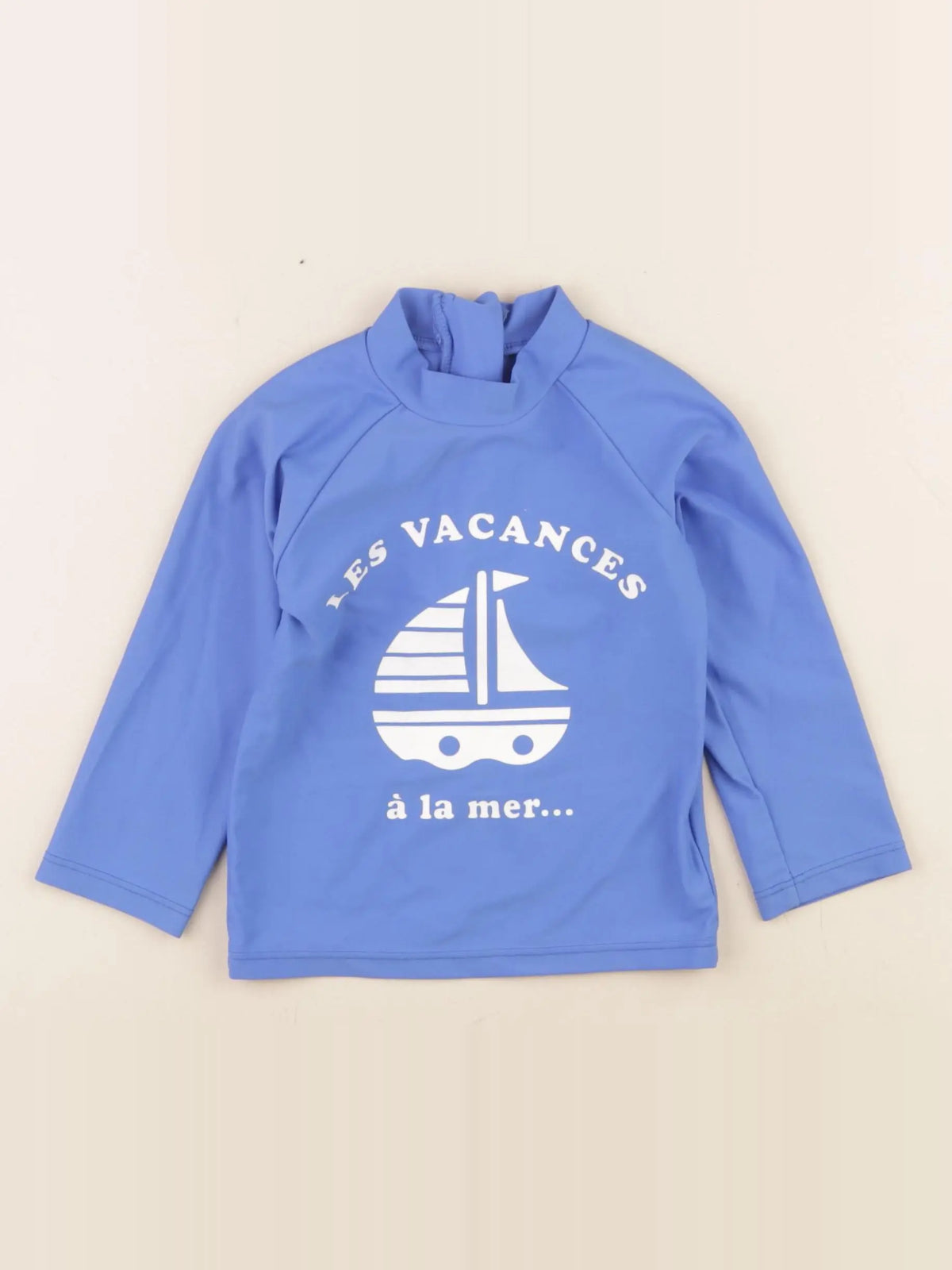 Vertbaudet - tee-shirt de bain bleu - 12 mois