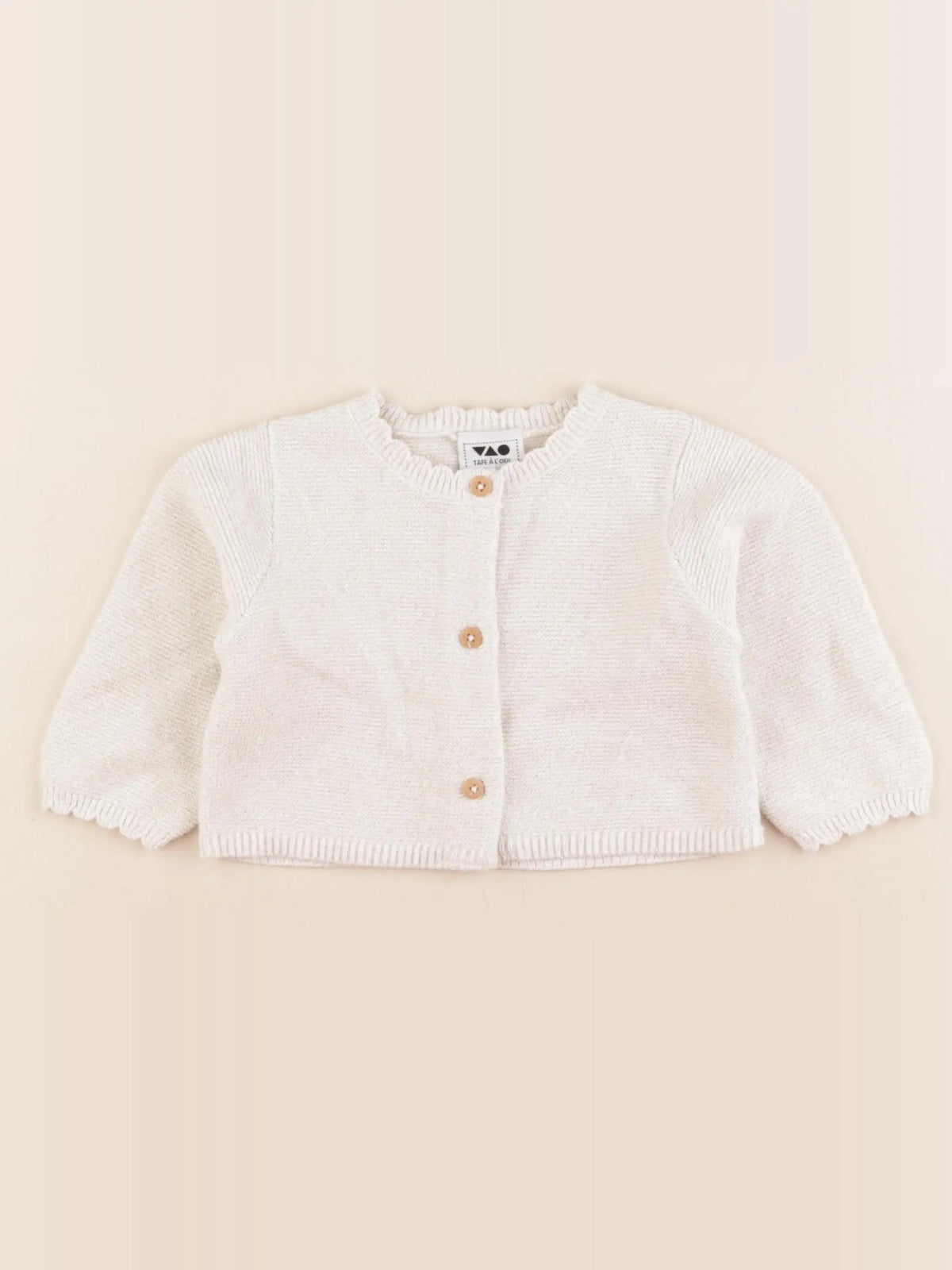 Tape à l'oeil - gilet beige, or - 6 mois