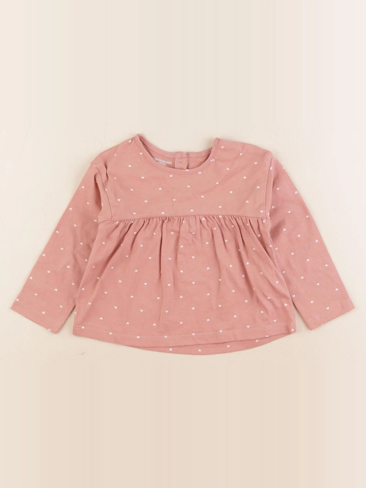 Vertbaudet - tee-shirt rose - 18 mois