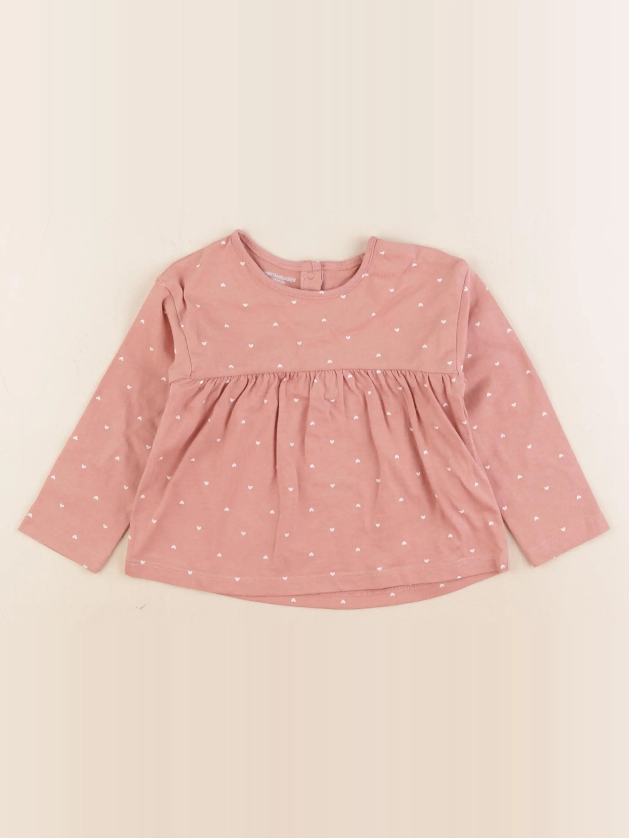 Vertbaudet - tee-shirt rose - 18 mois