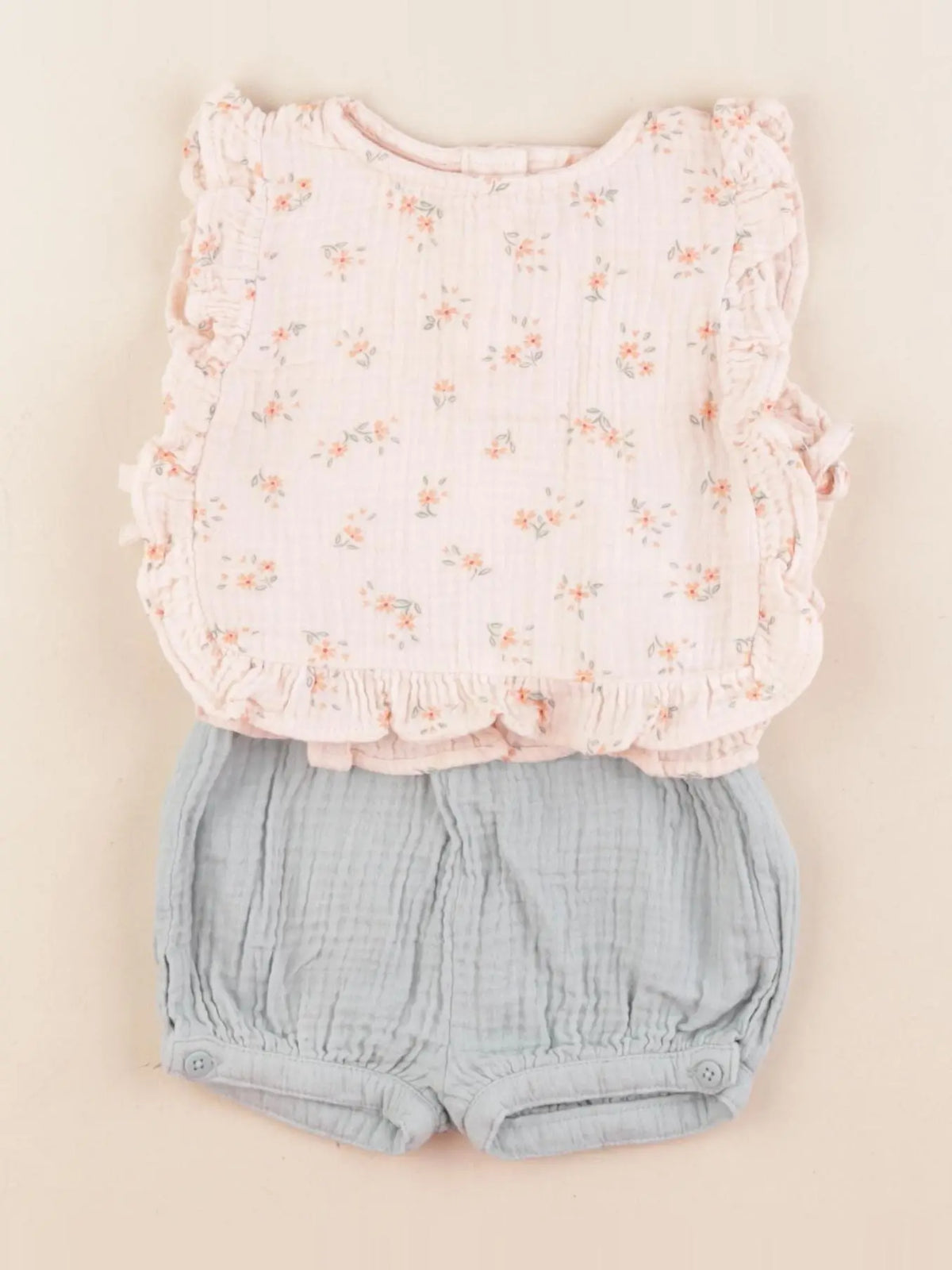 Vertbaudet - ensemble multicolore - 6 mois