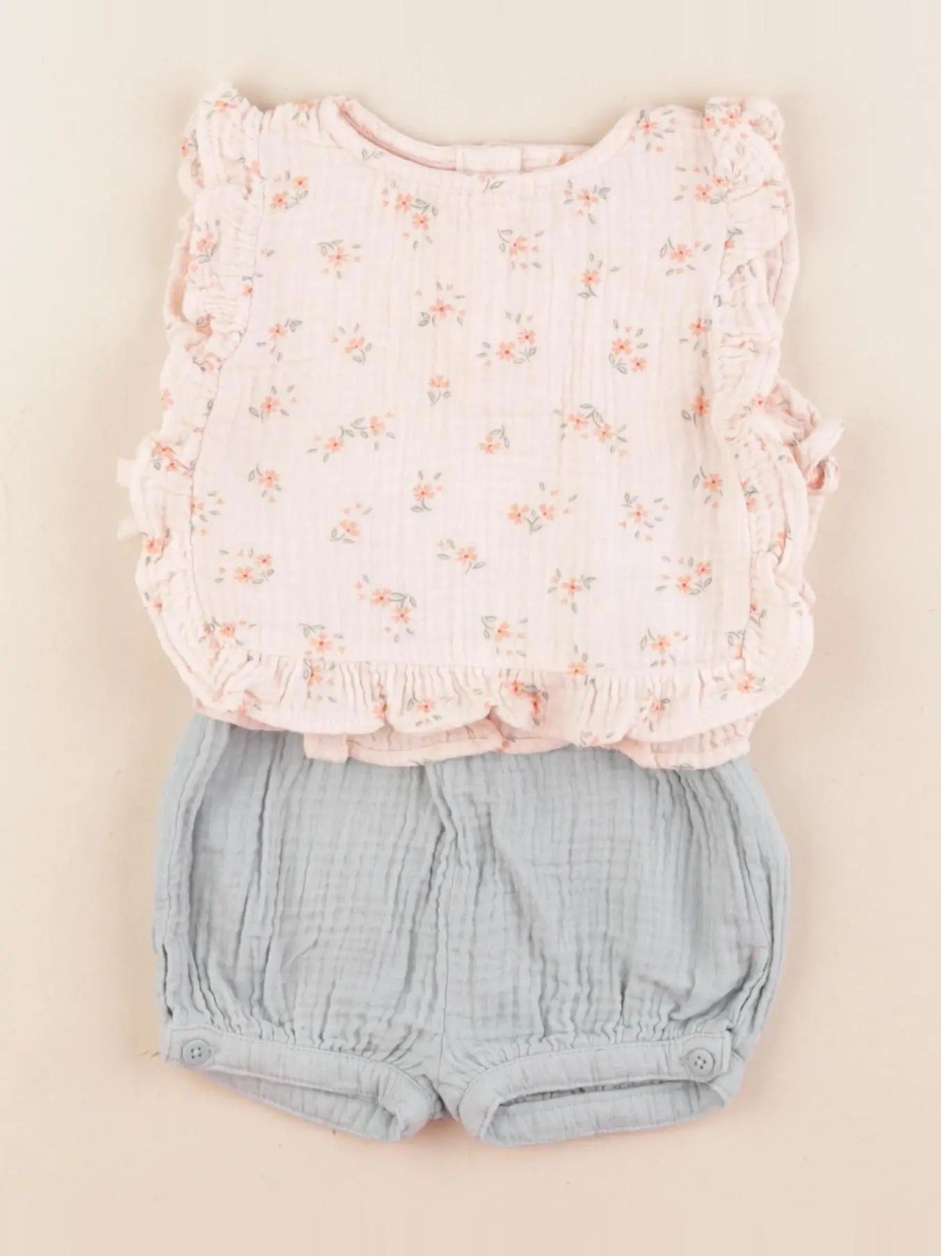 Vertbaudet - ensemble multicolore - 6 mois