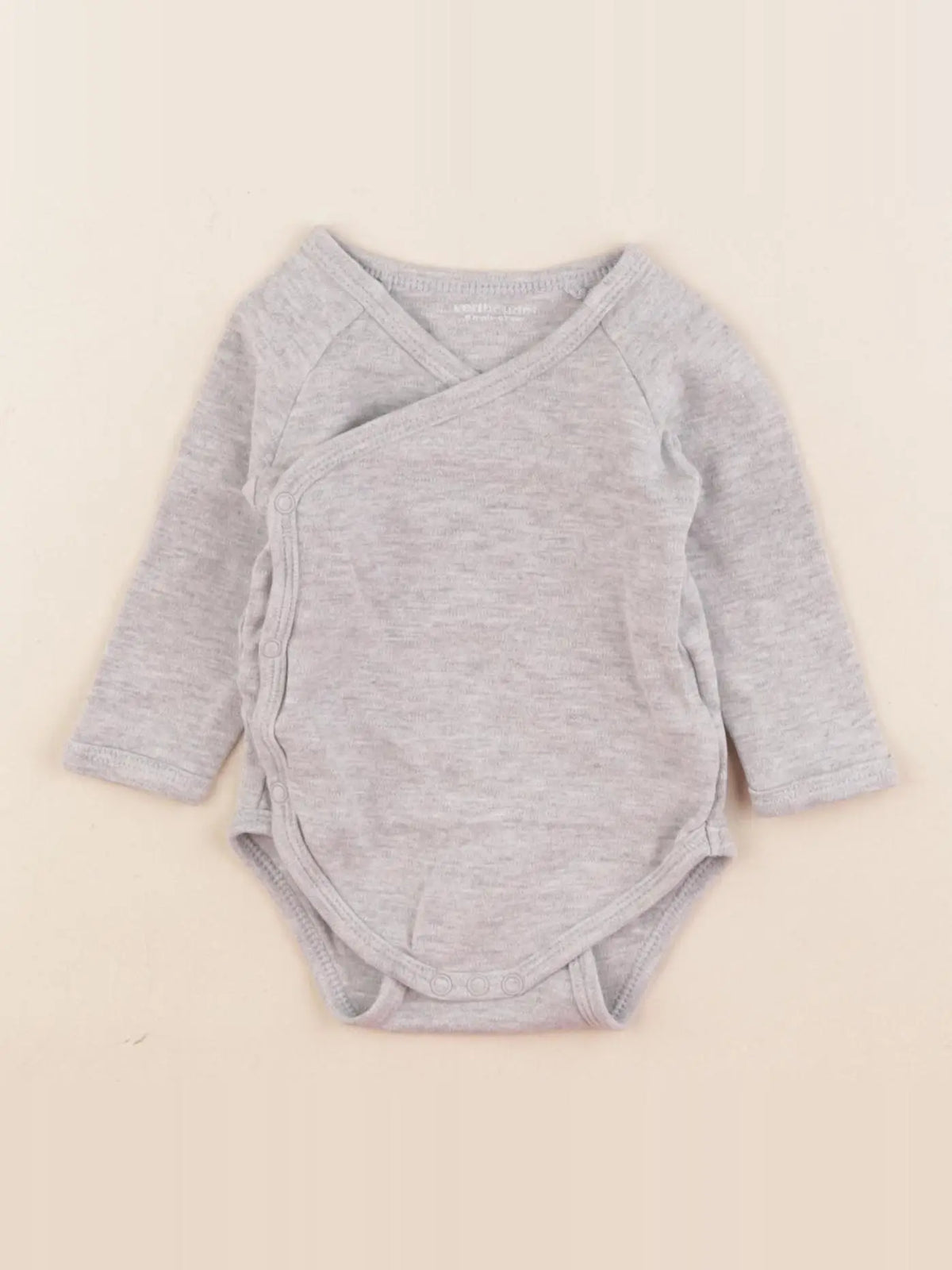 Vertbaudet - body gris - 6 mois