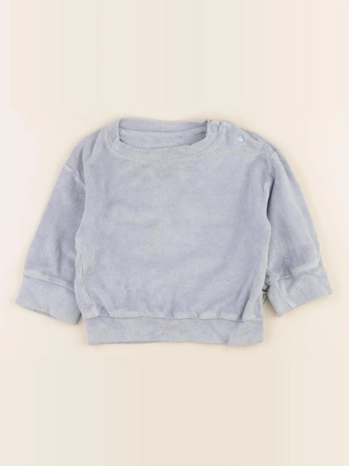 Poudre Organic - sweat bleu - 9 mois