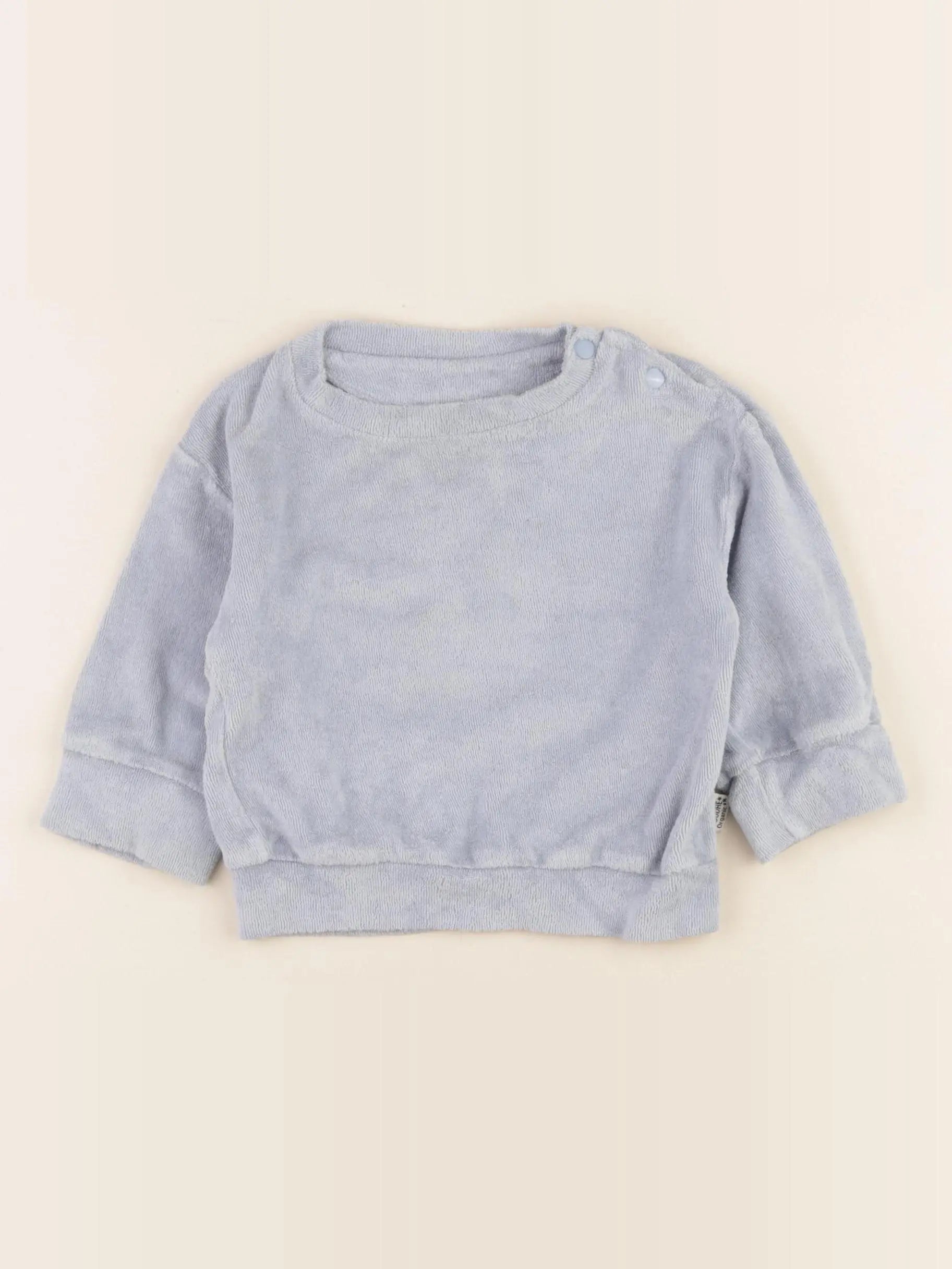 Poudre Organic - sweat bleu - 9 mois