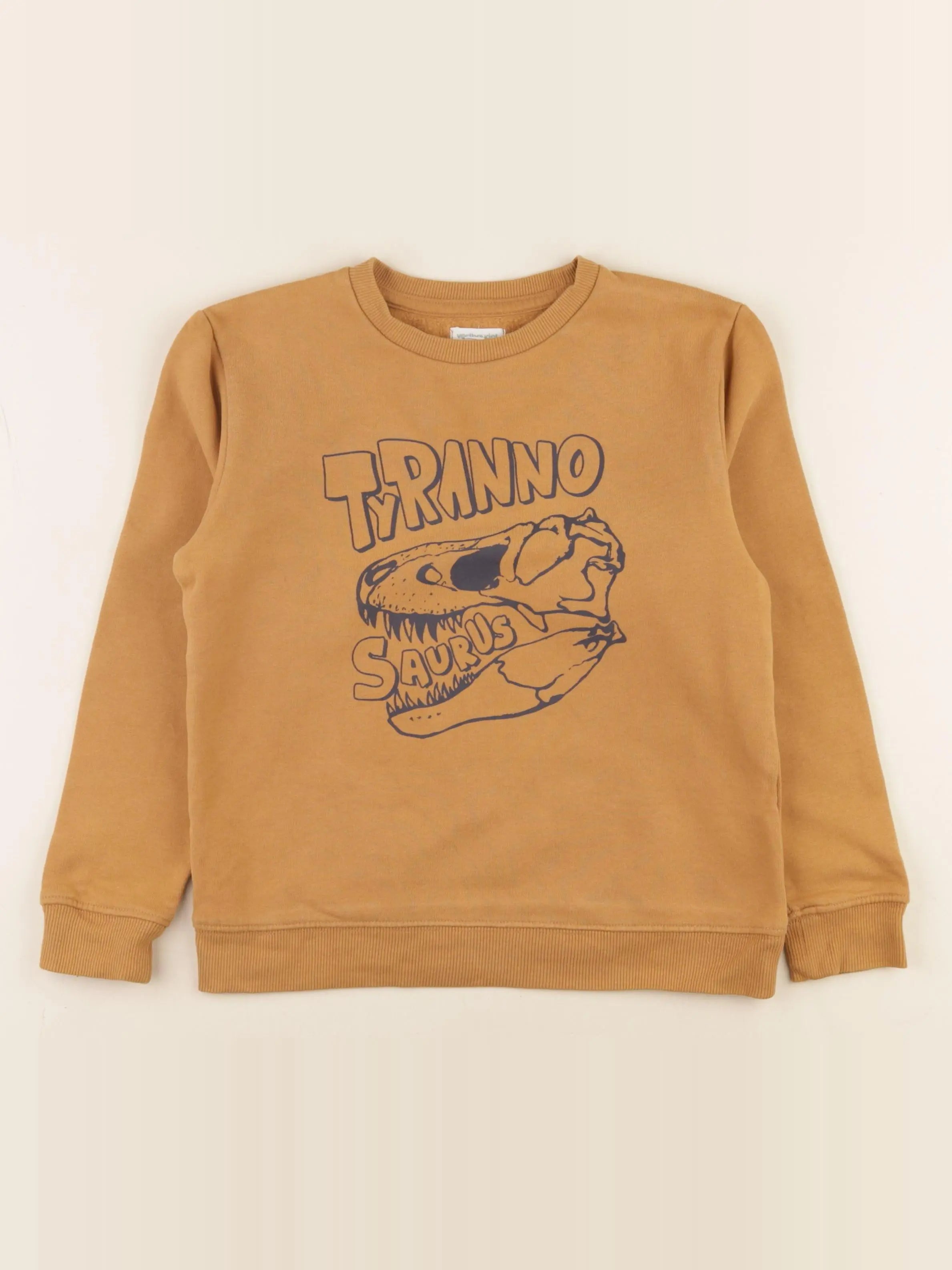 Vertbaudet - sweat marron - 8 ans