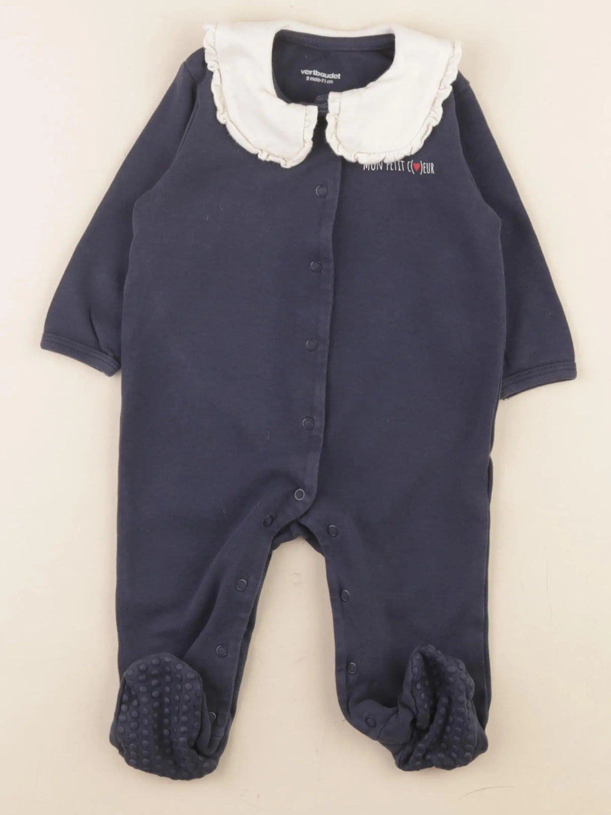 Vertbaudet - pyjama coton bleu - 2 ans