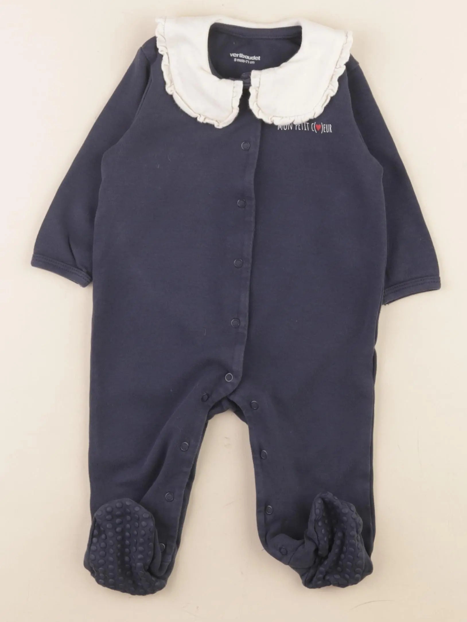 Vertbaudet - pyjama coton bleu - 2 ans