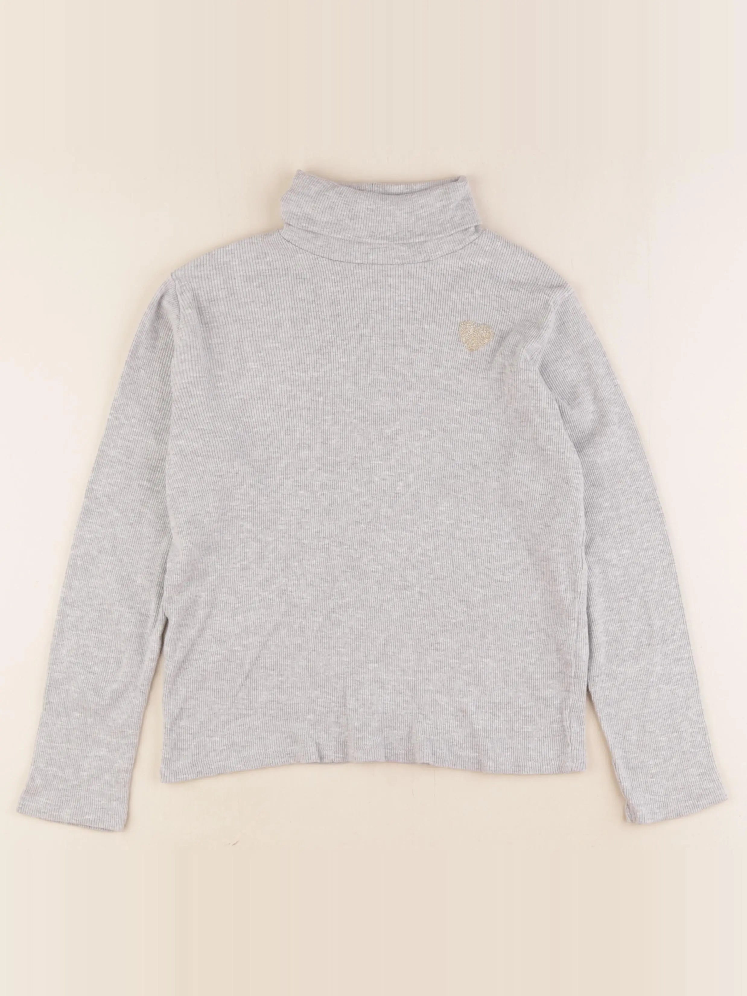 Vertbaudet - sous-pull gris - 12 ans
