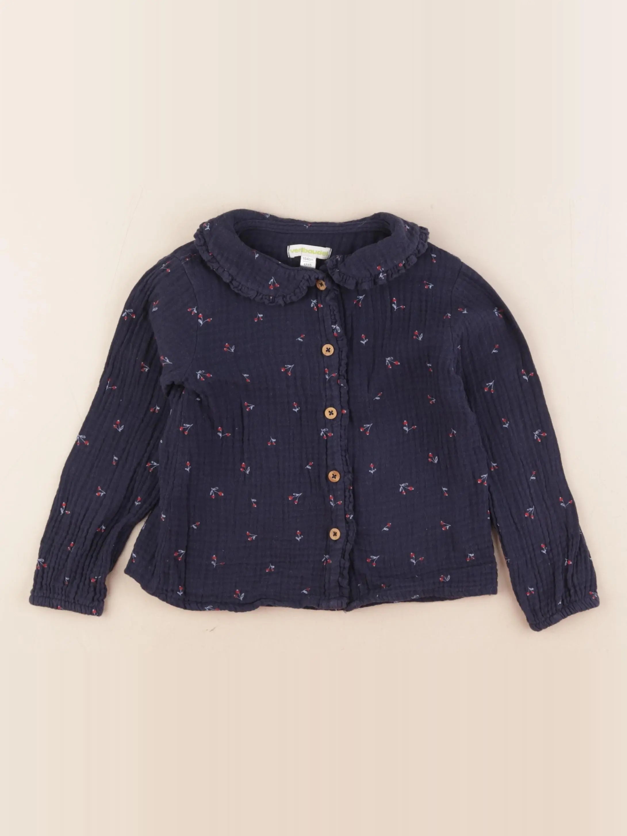 Vertbaudet - blouse bleu - 4 ans