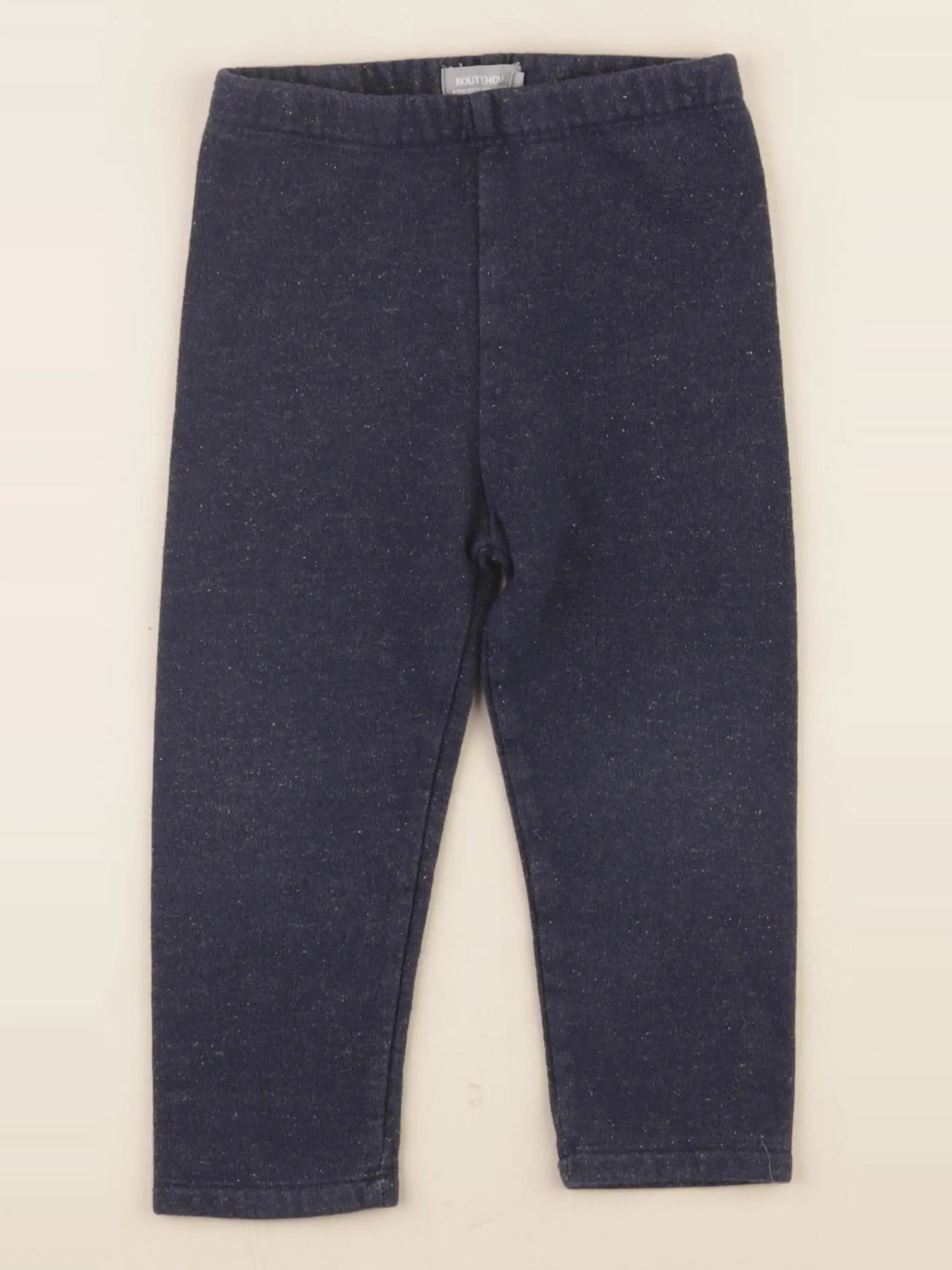 Boutchou - legging doublé bleu, or - 18 mois
