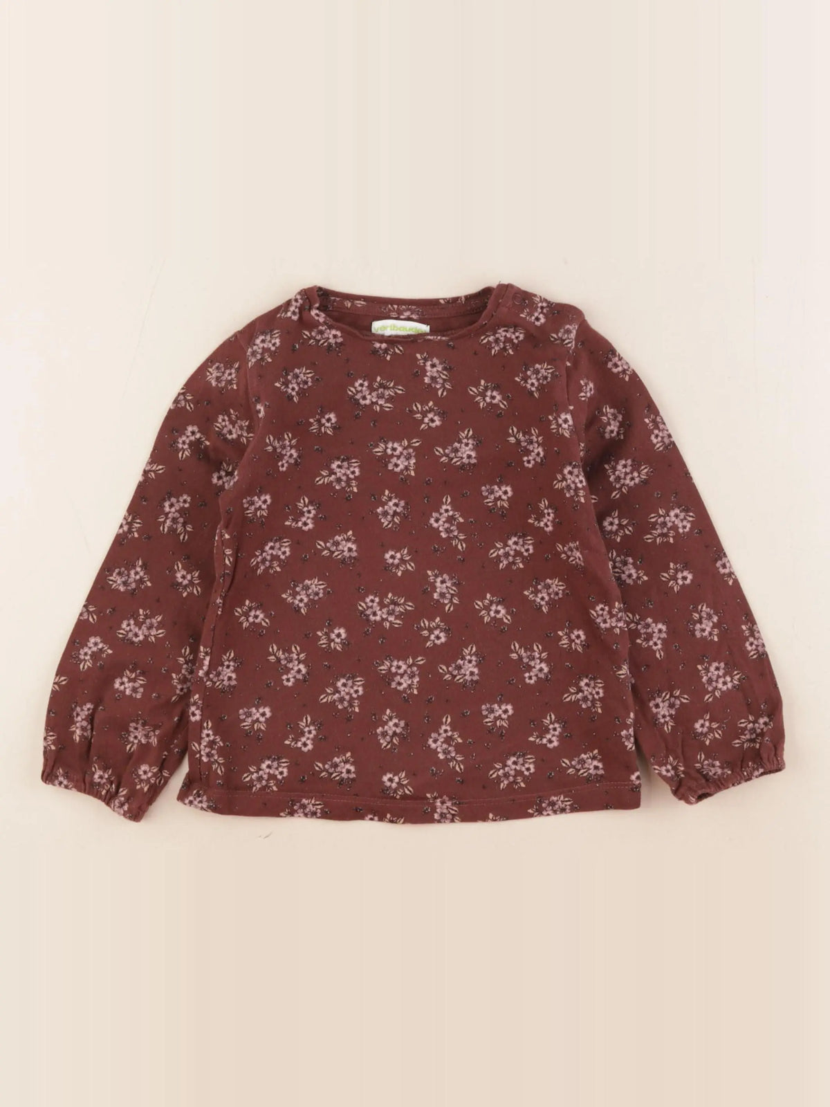 Vertbaudet - tee-shirt marron - 3 ans