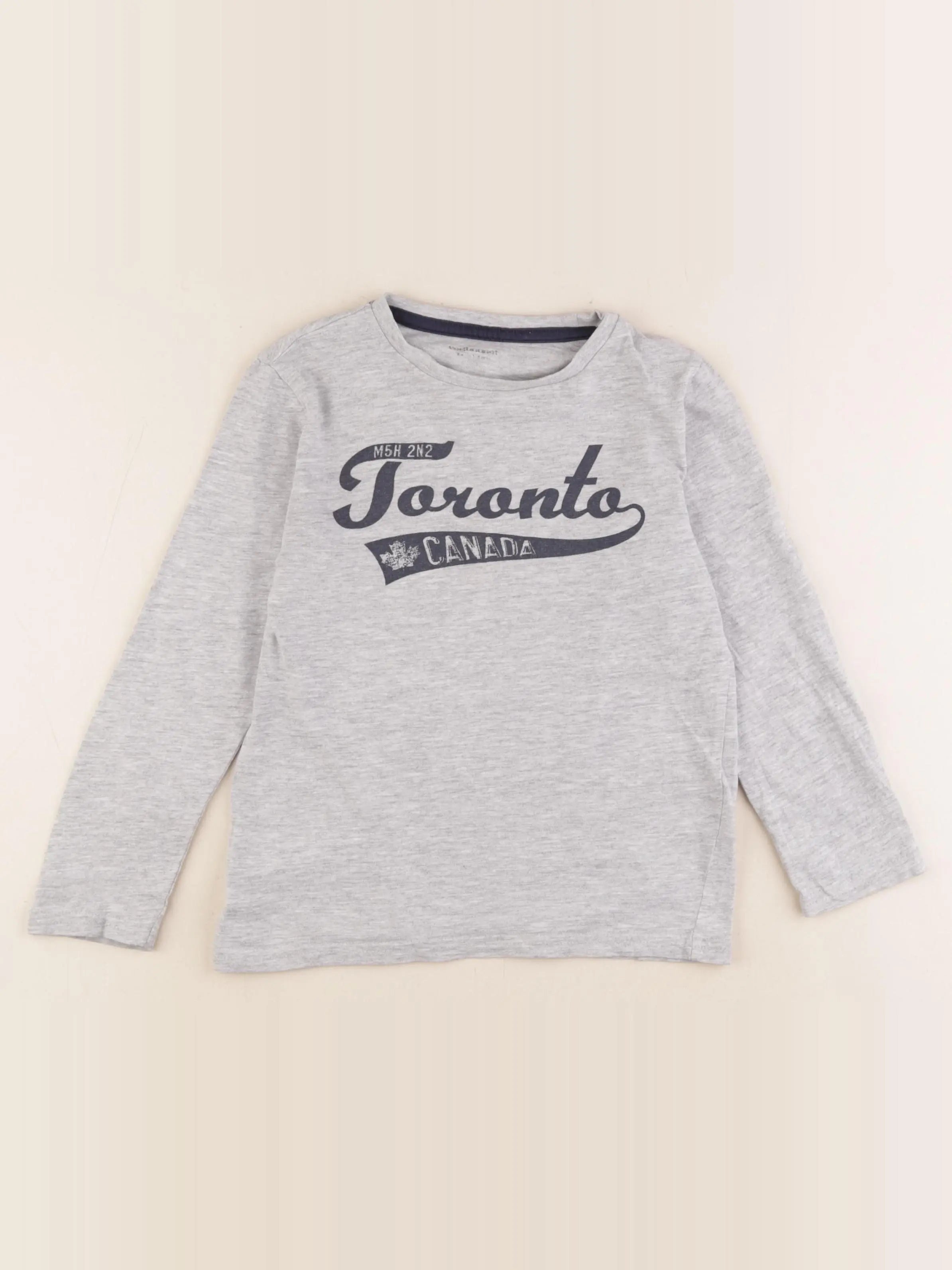 Vertbaudet - tee-shirt gris - 6 ans