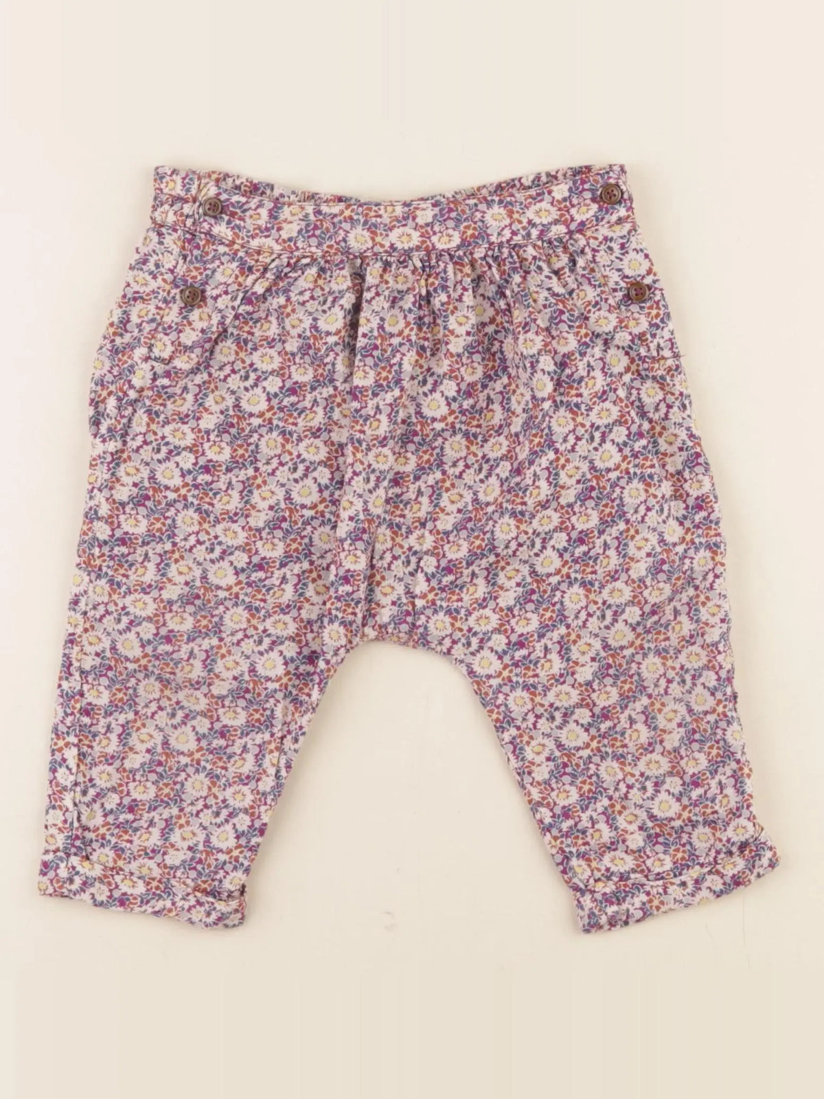 Boutchou - pantalon multicolore - 6 mois