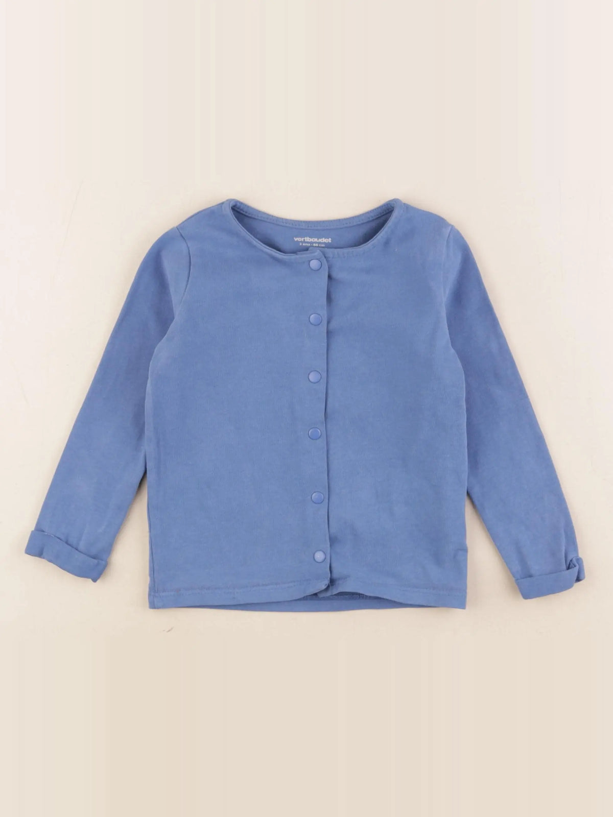 Vertbaudet - gilet bleu - 2 ans