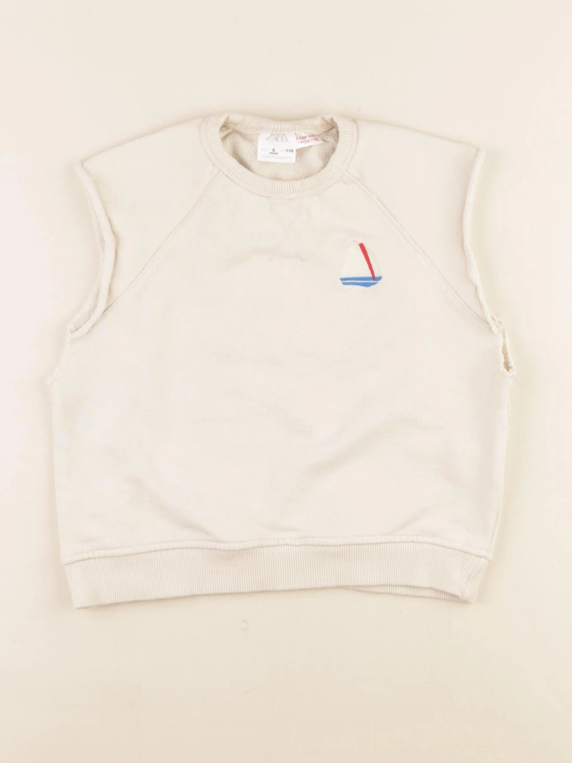 Zara - sweat beige - 6 ans