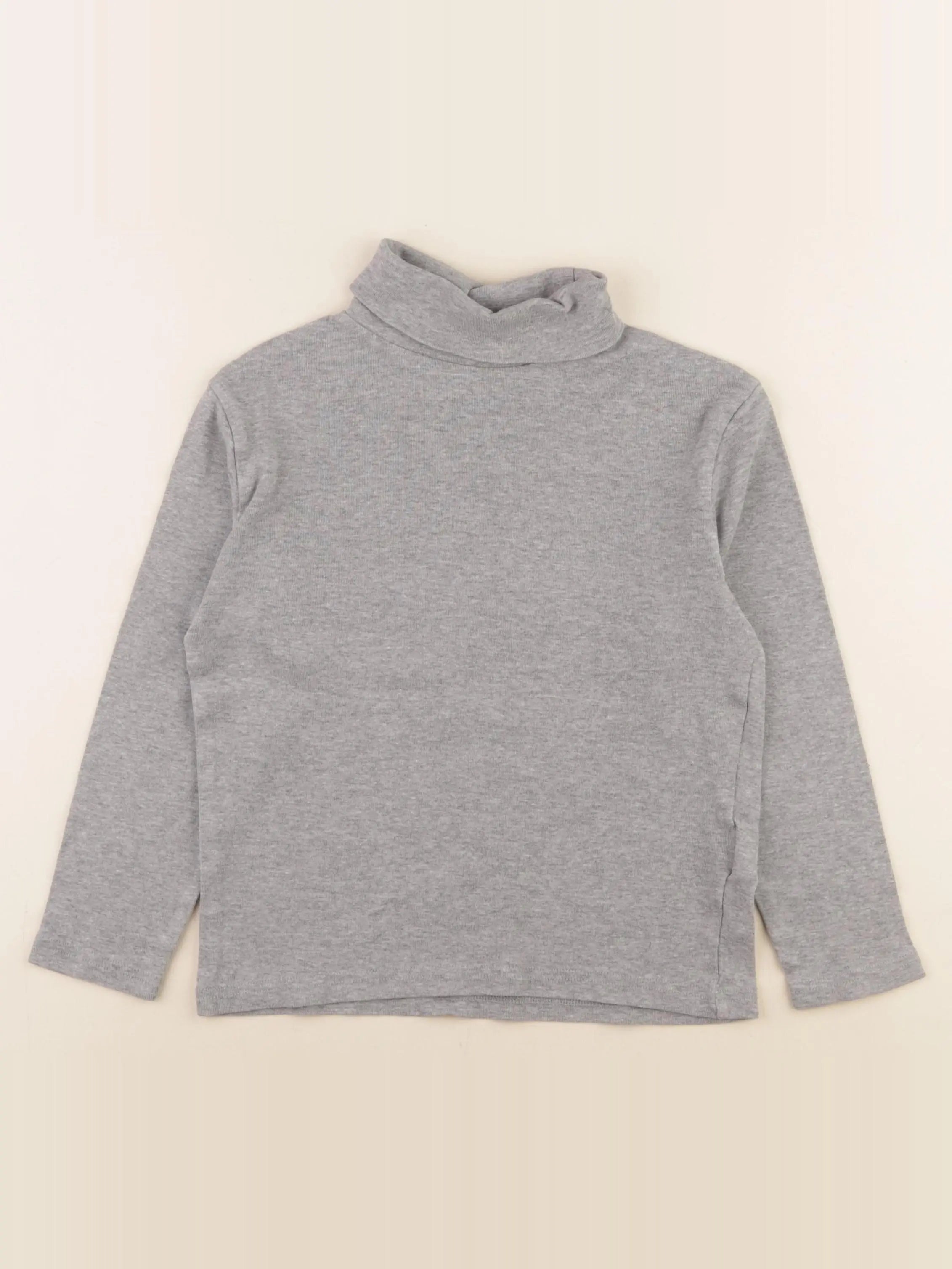 Vertbaudet - sous-pull gris - 8 ans