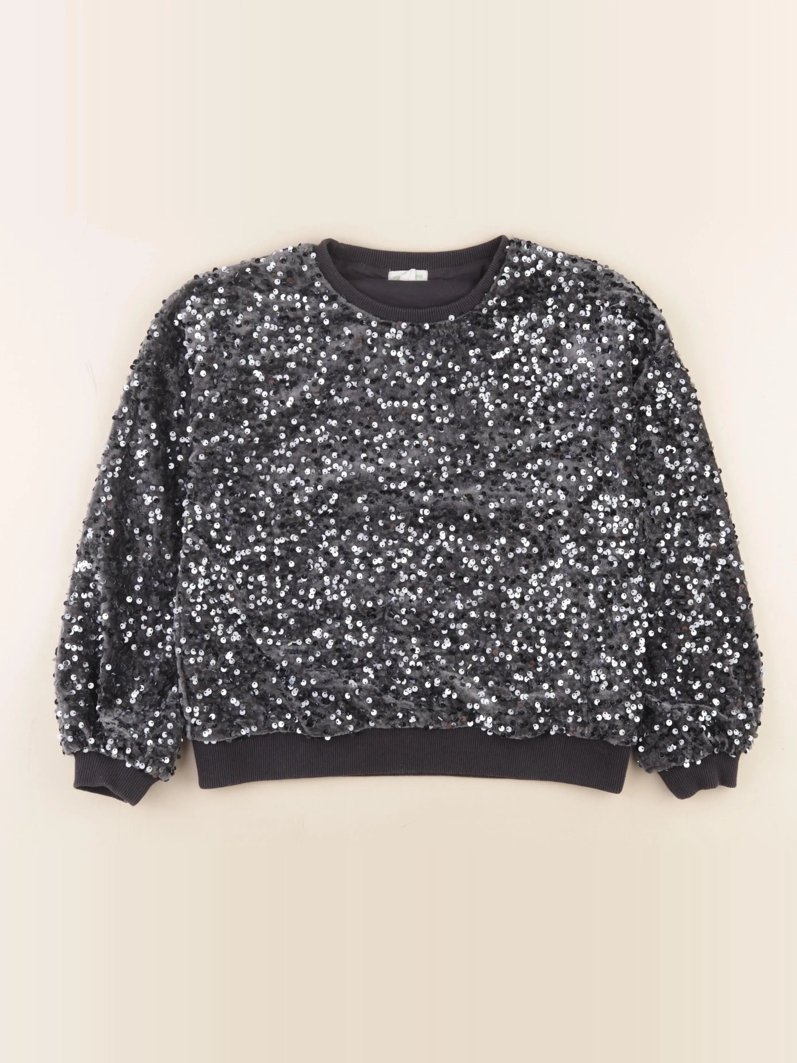 Vertbaudet - sweat gris - 10 ans