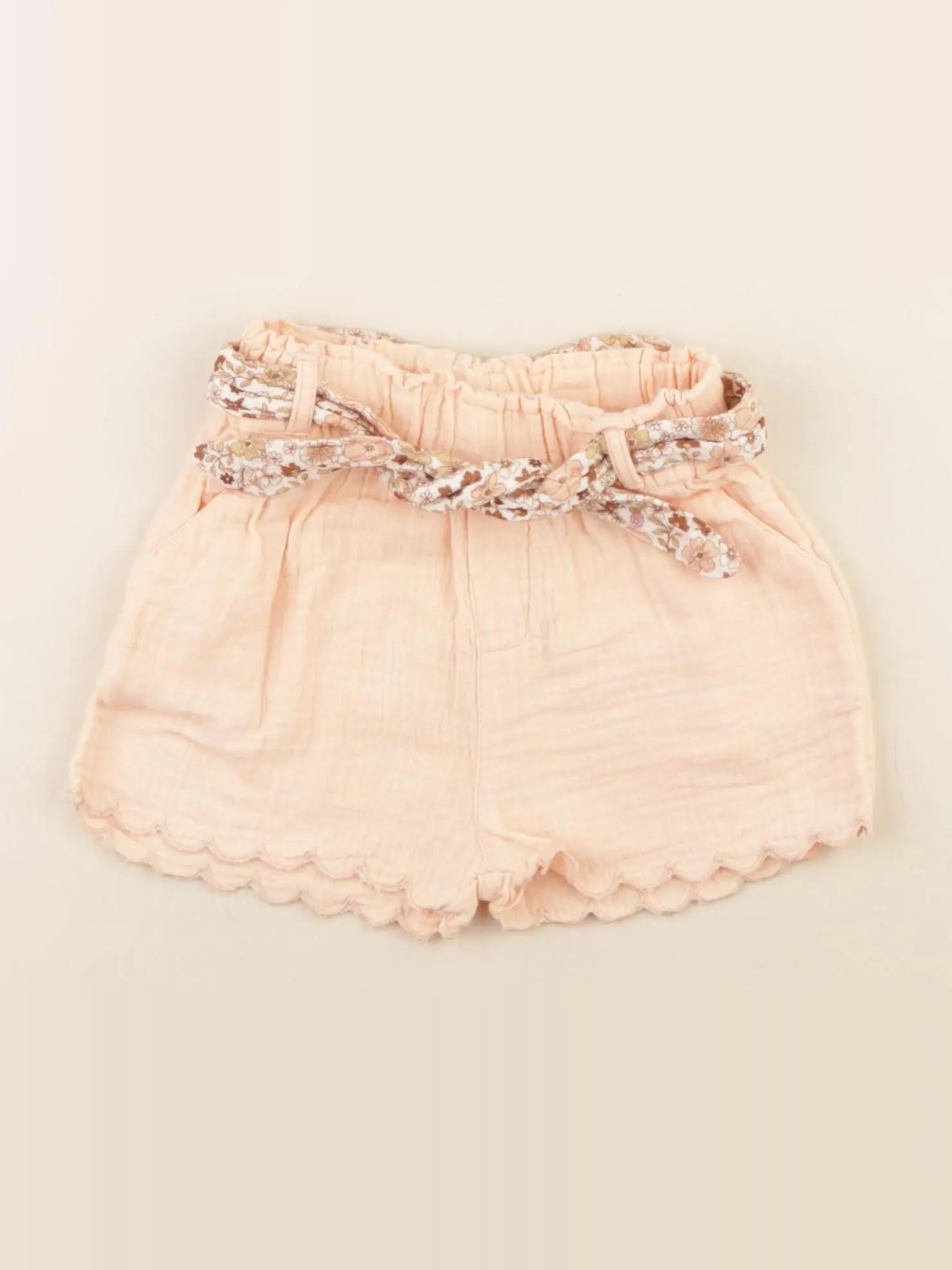 Vertbaudet - short orange fluo - 12 mois