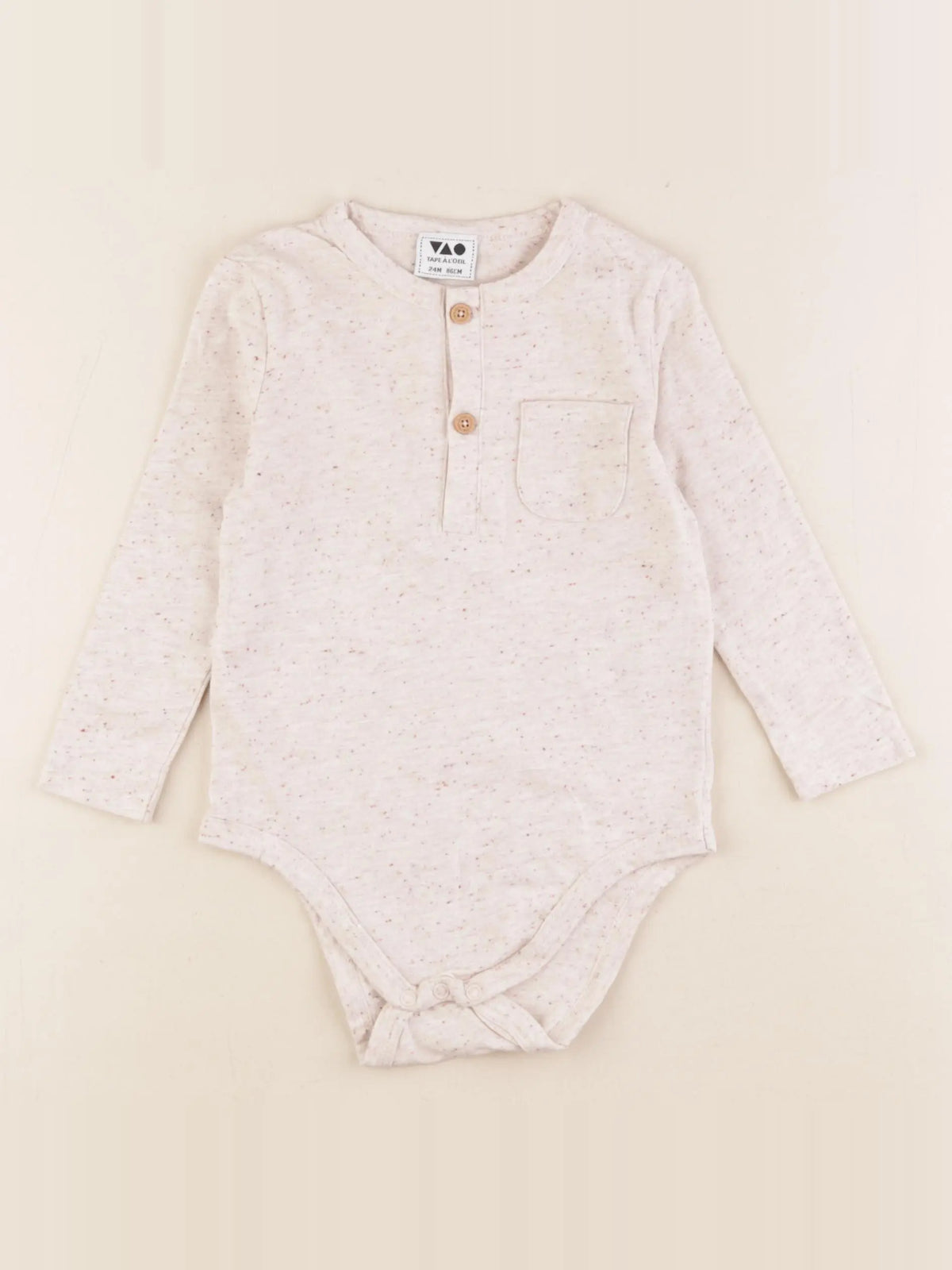 Tape à l'oeil - body beige - 24 mois