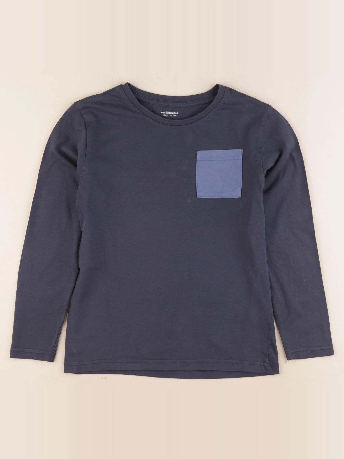 Vertbaudet - tee-shirt bleu - 10 ans