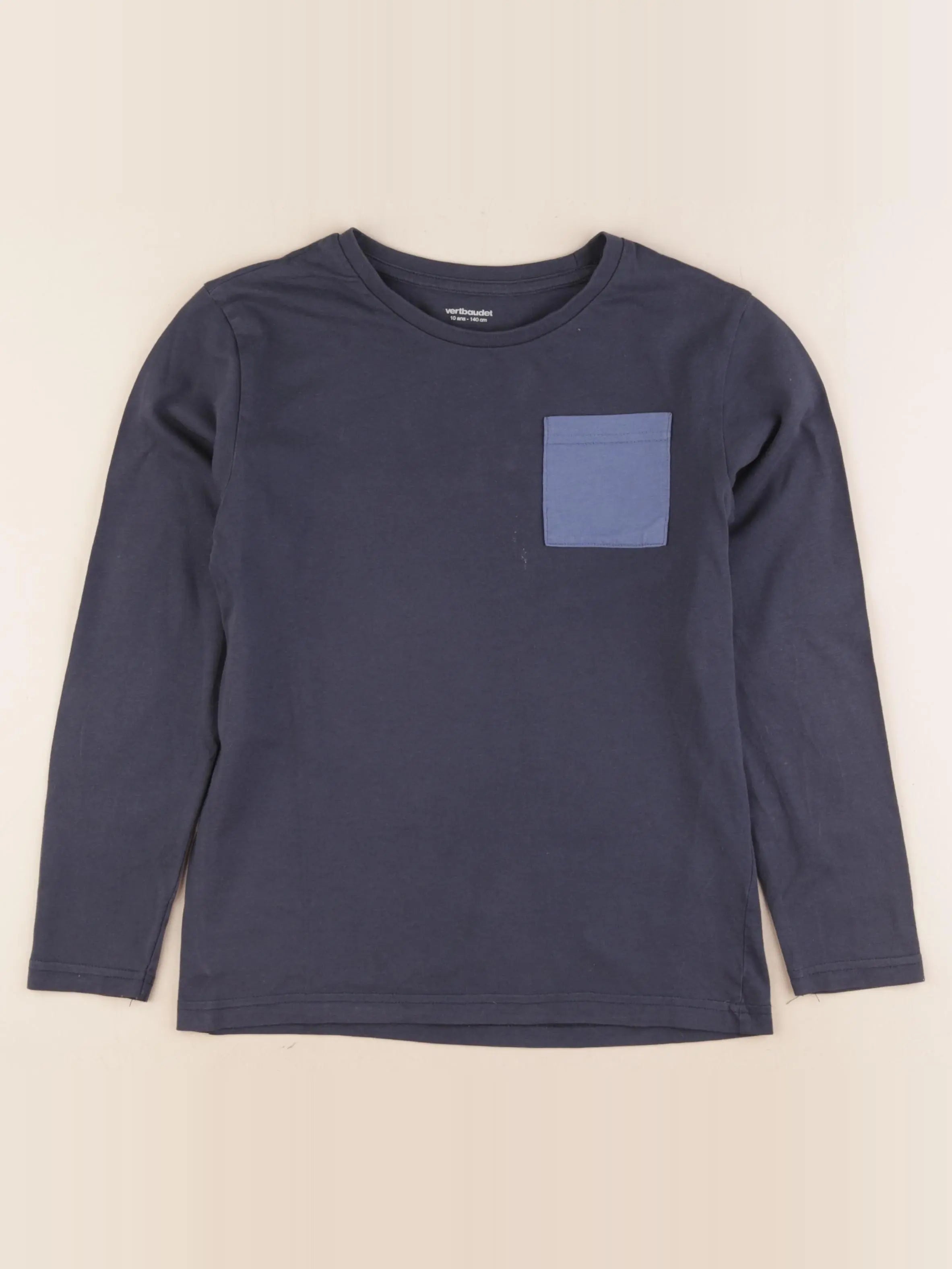 Vertbaudet - tee-shirt bleu - 10 ans