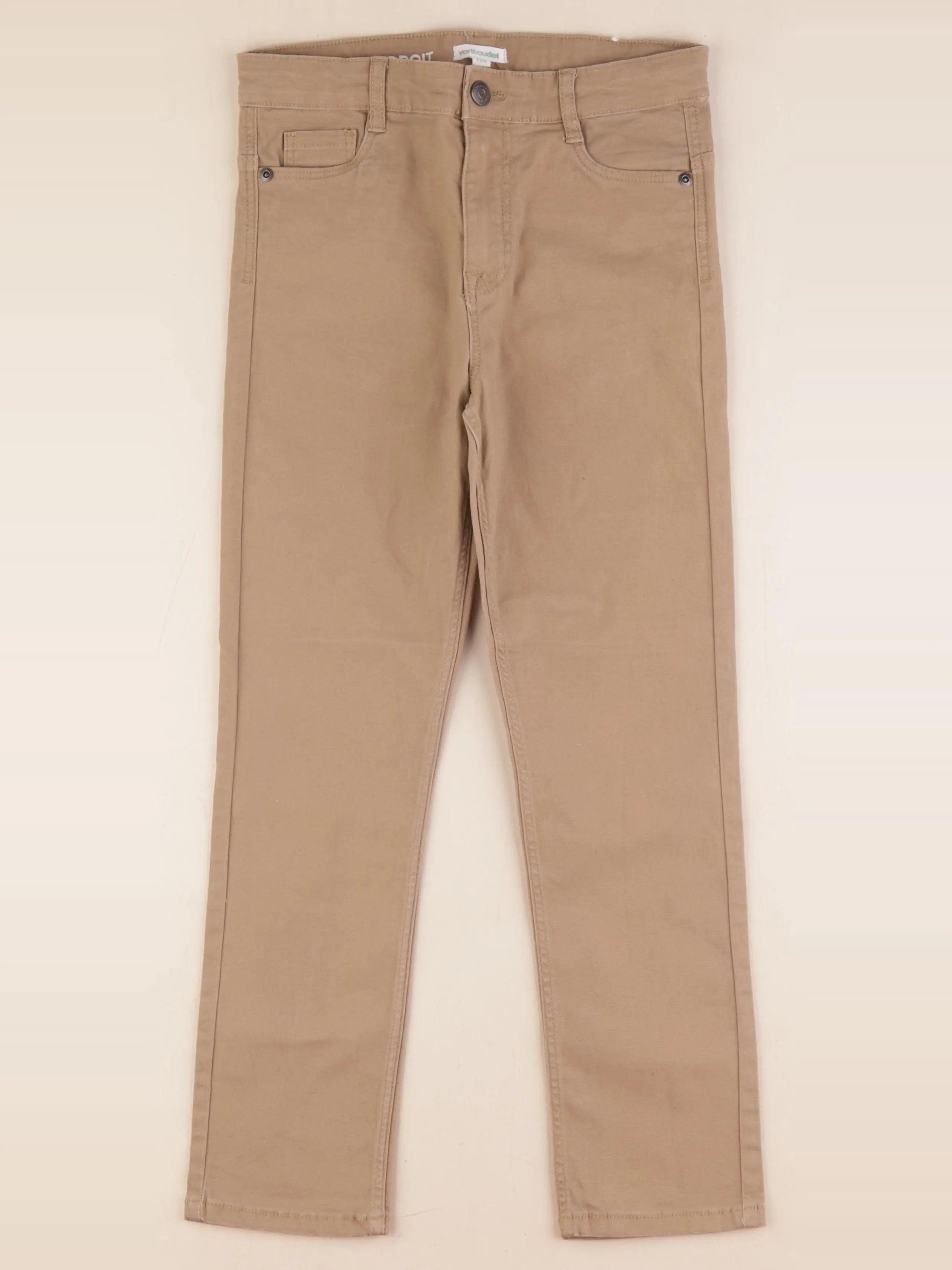 Vertbaudet - pantalon marron - 9 ans