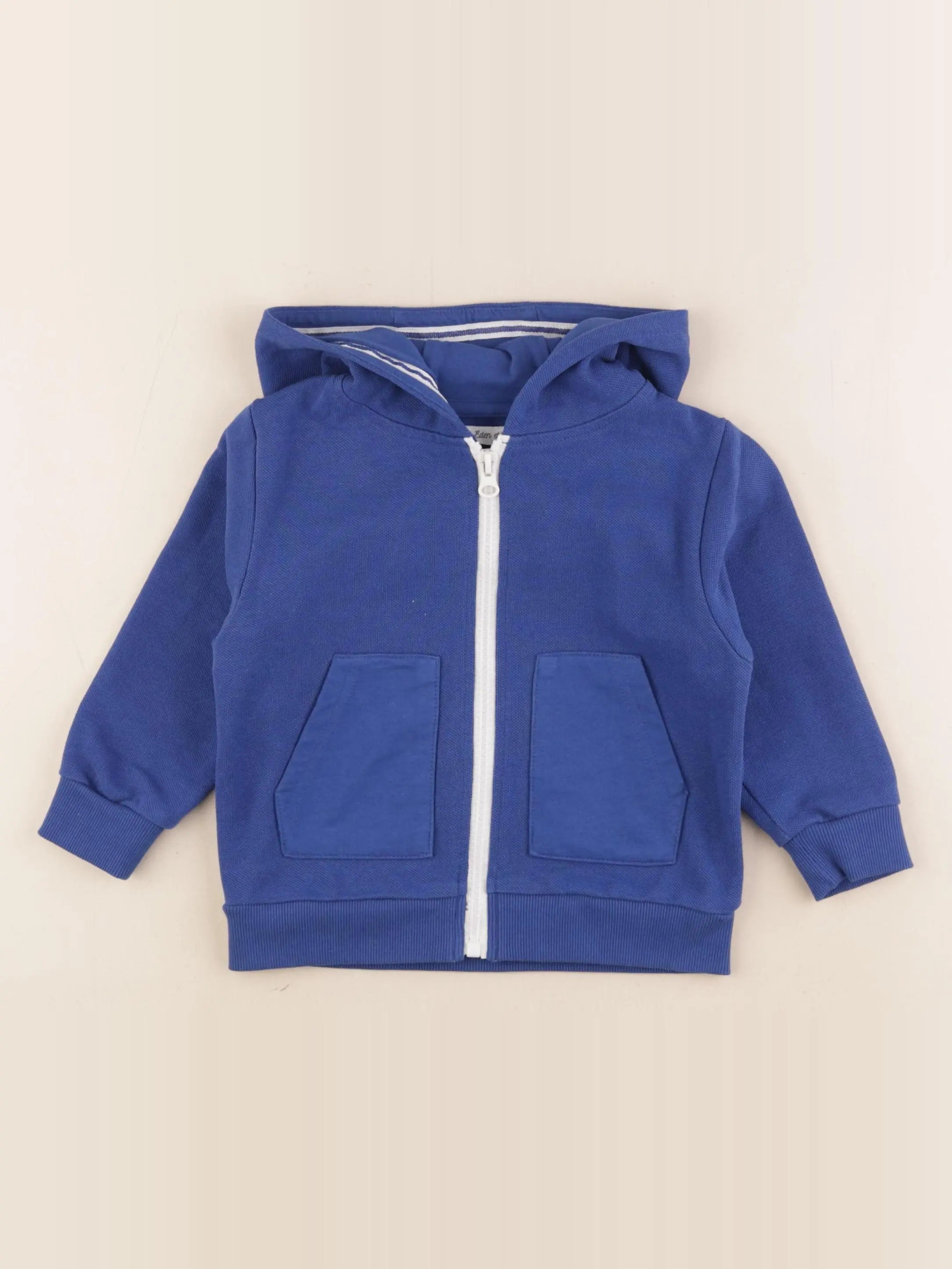 Eden & Victor - sweat bleu - 2 ans