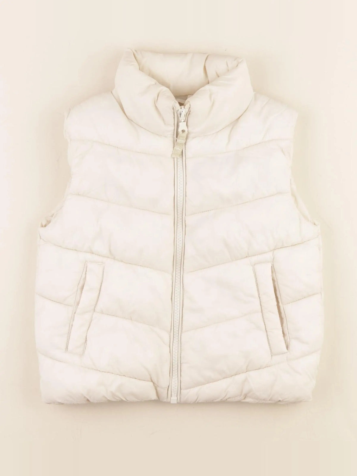 Vertbaudet - doudoune beige - 4 ans