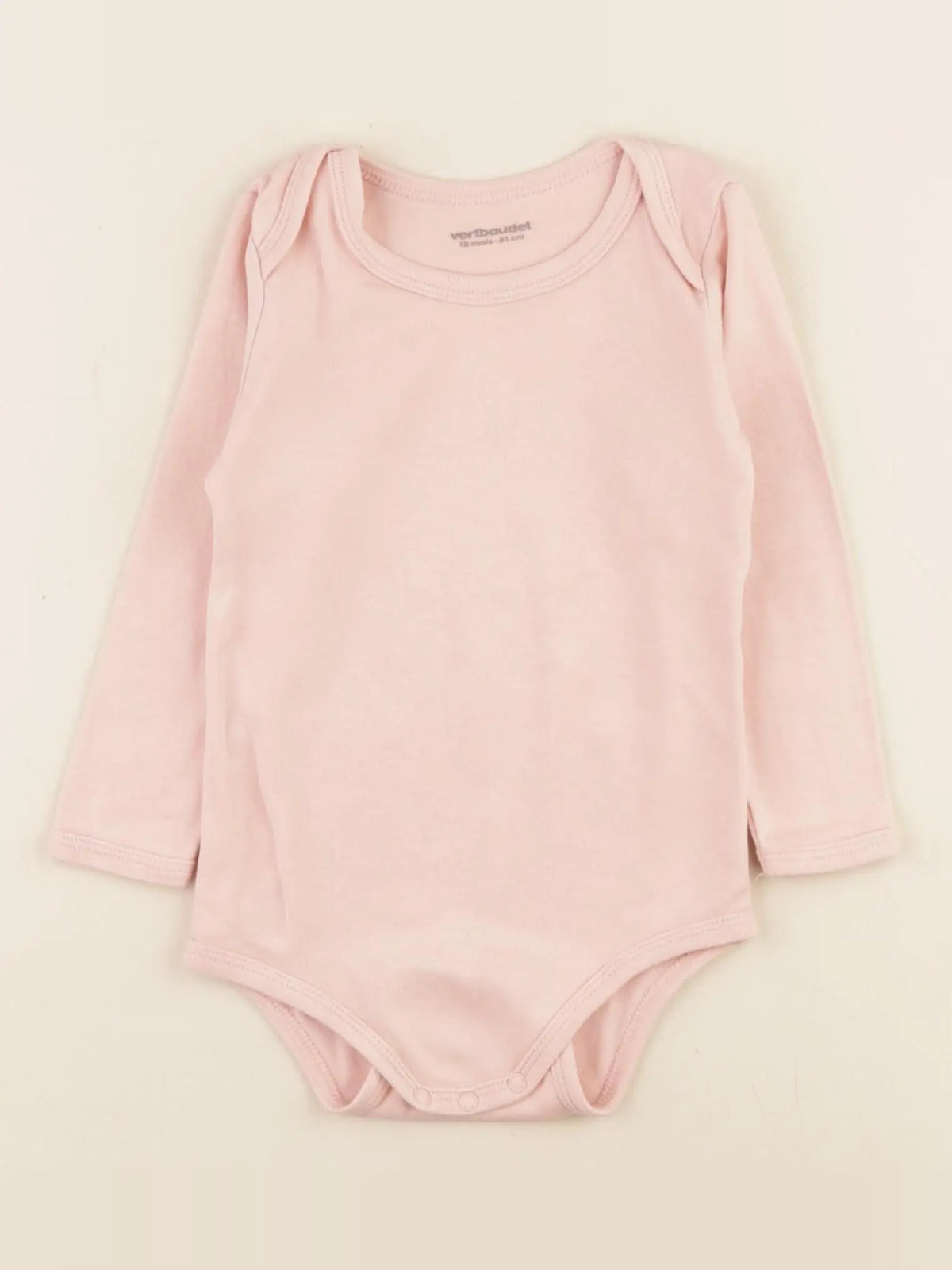 Vertbaudet - body rose - 18 mois