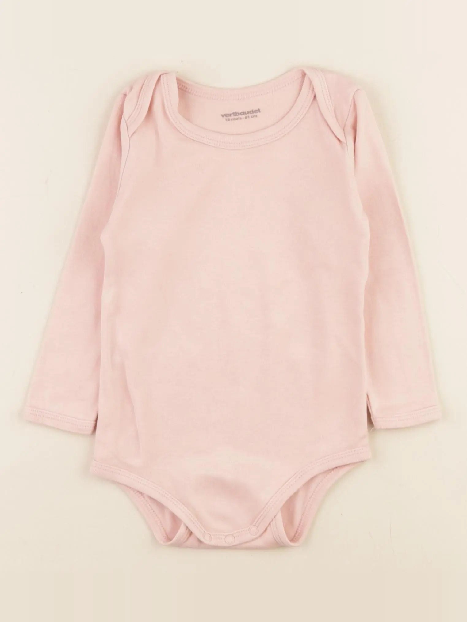 Vertbaudet - body rose - 18 mois