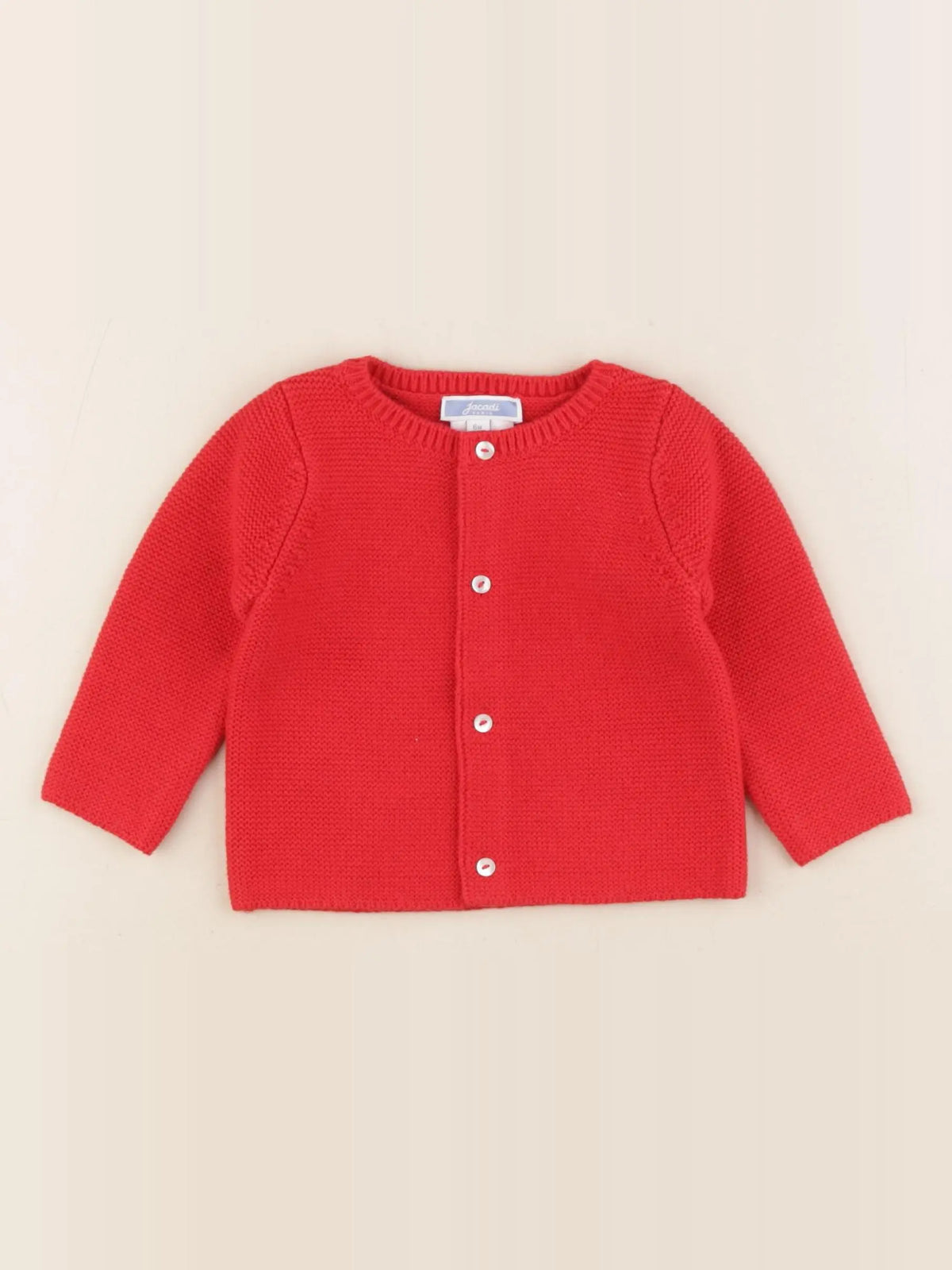 Jacadi - gilet rouge - 6 mois