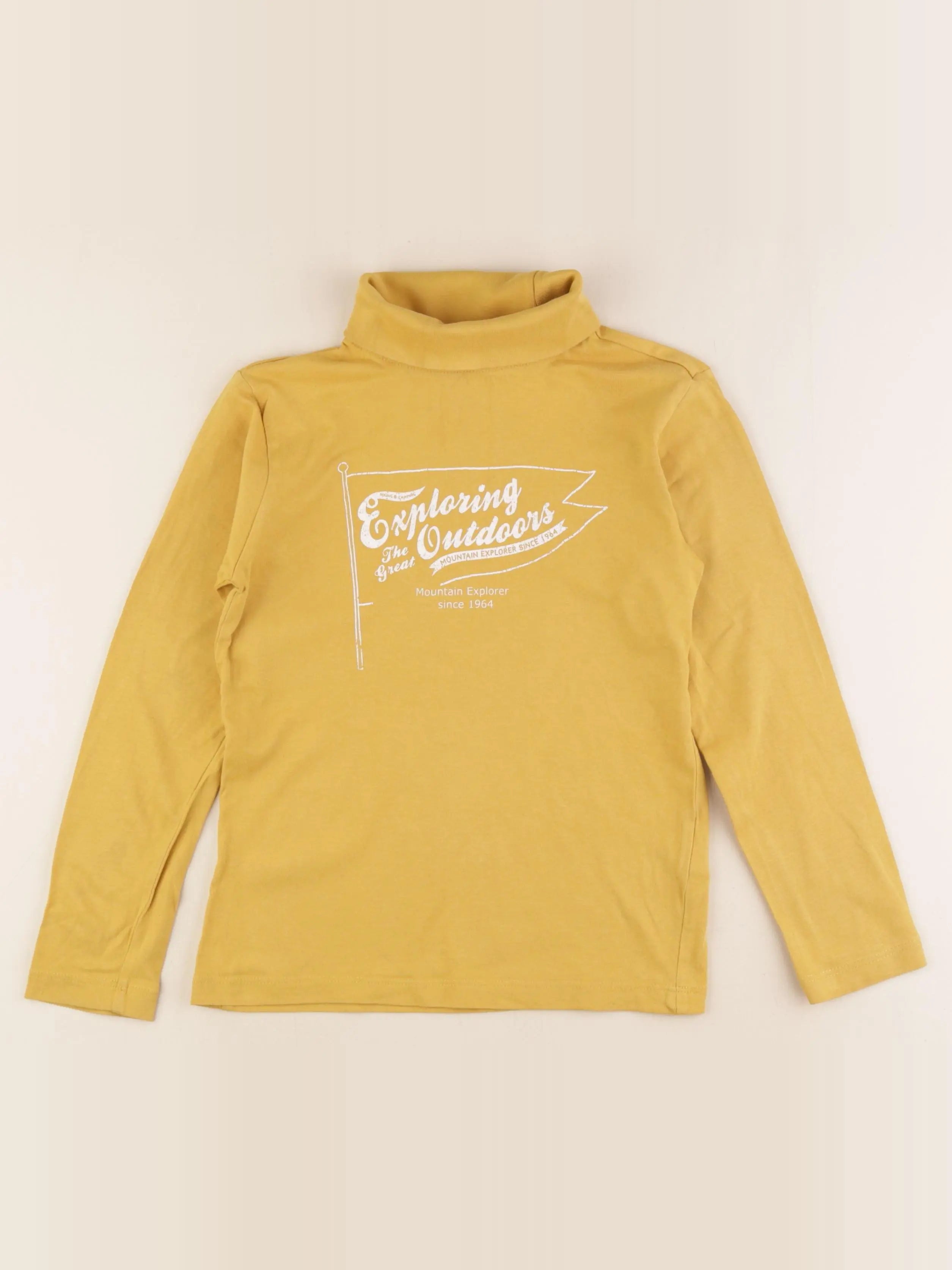 Vertbaudet - sous-pull jaune - 8 ans