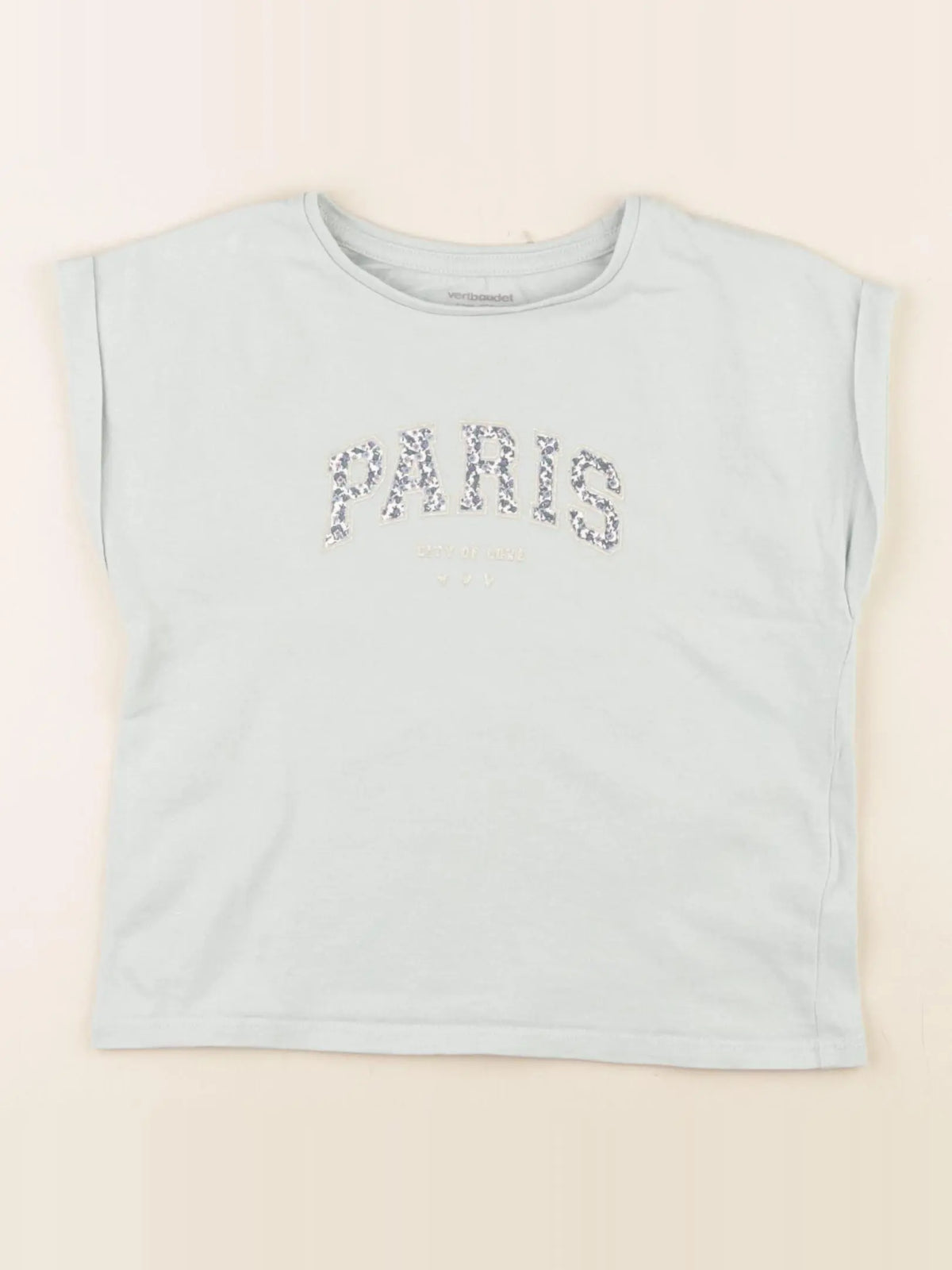 Vertbaudet - tee-shirt vert, or - 4 ans